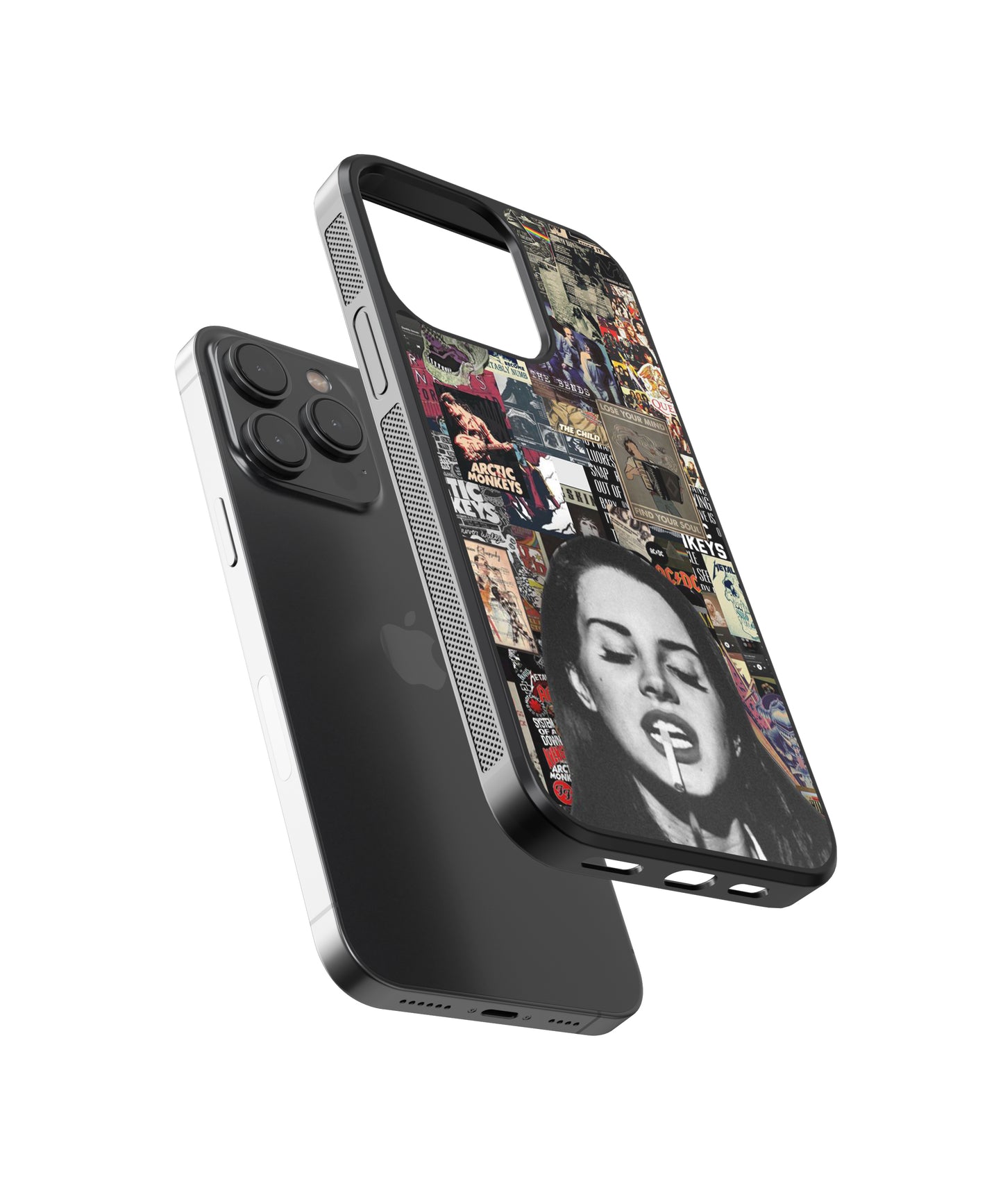 Pop Culture Ft. Lana Del Rey Spotify Glass Phone Case Cover - Aesthetic Phone Cases - Culltique