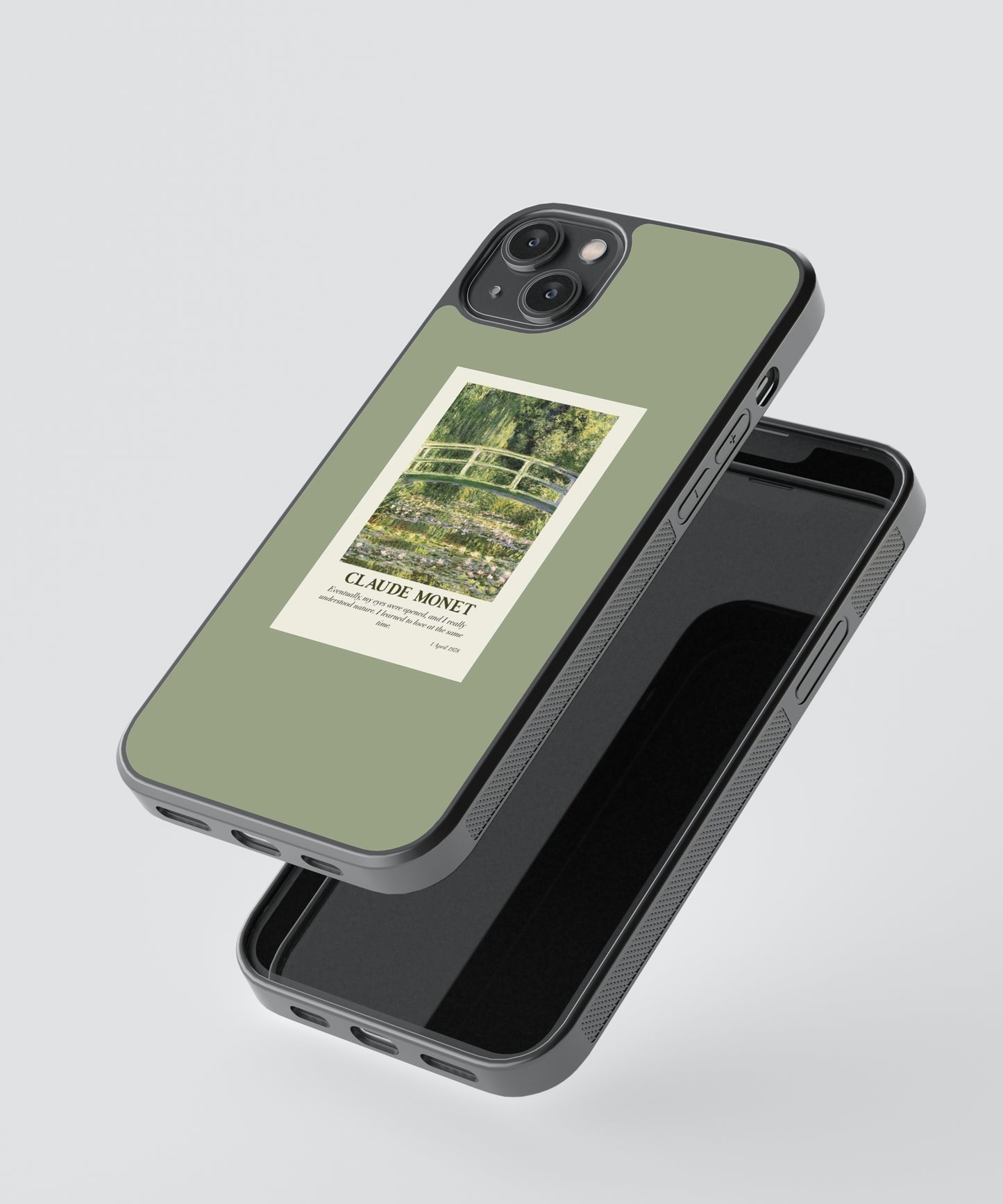Claude Monet Polaroid Glass Phone Case Cover