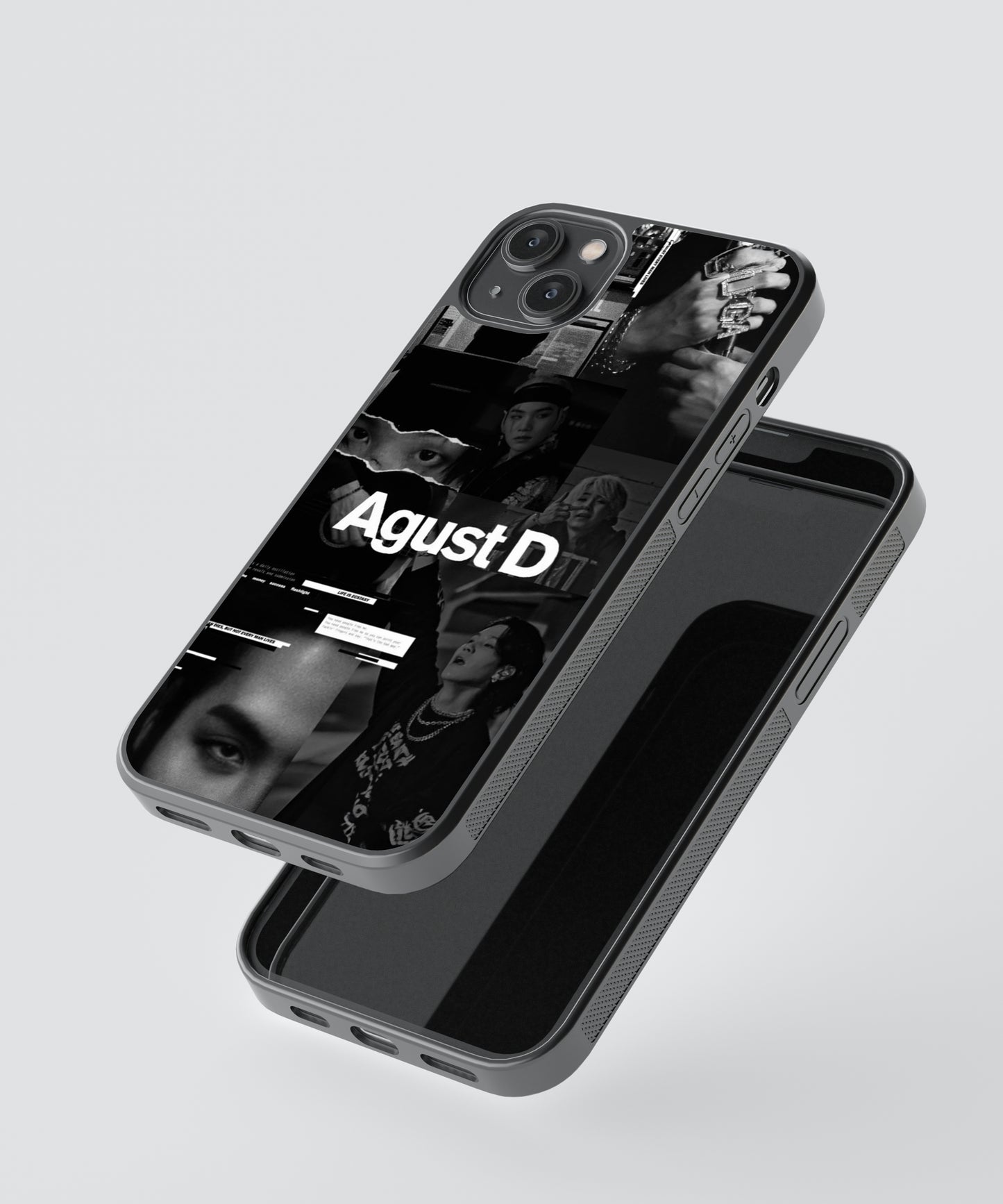 BTS Agust D K-Pop Glass Phone Case Cover