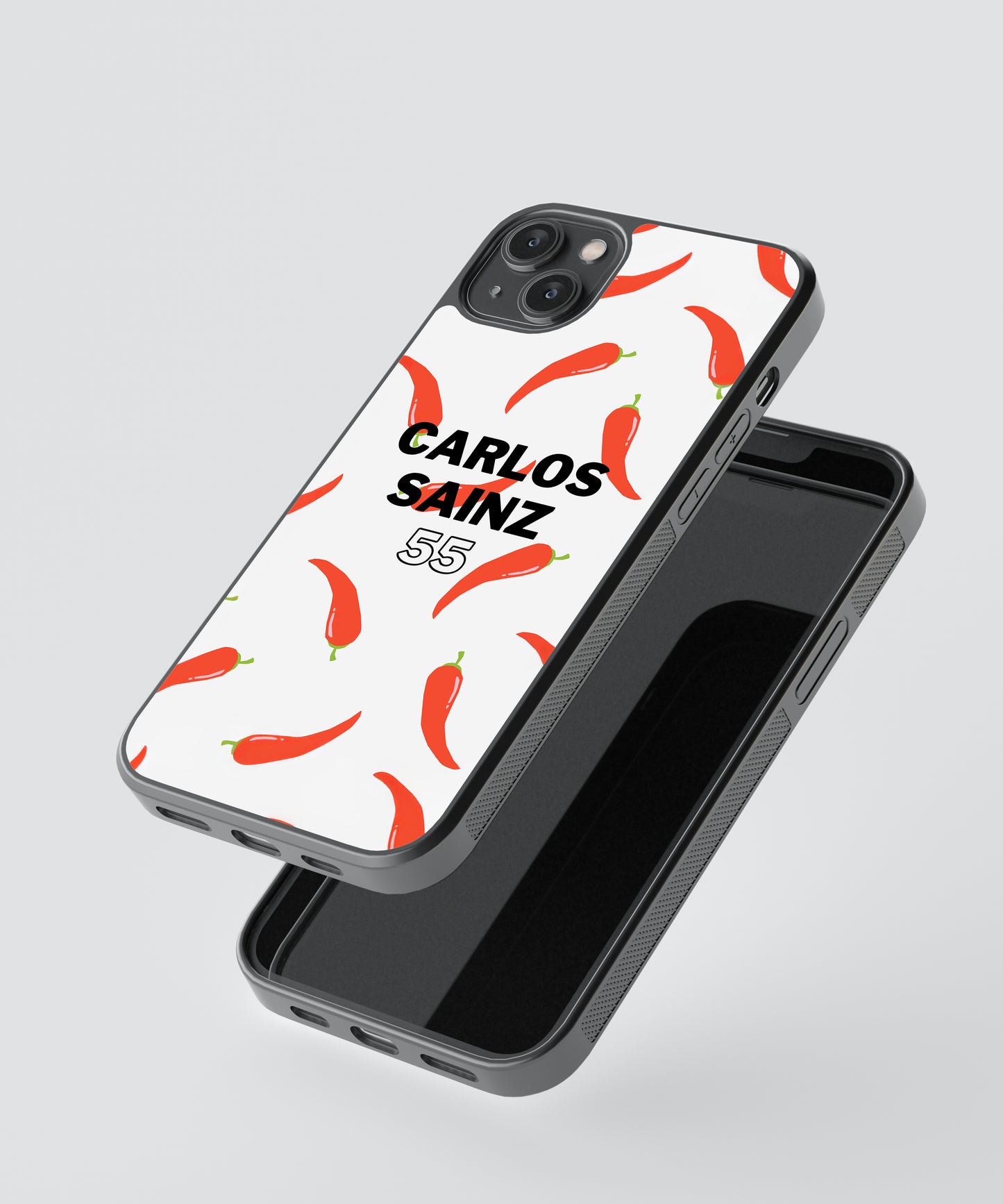 F1 Carlos Sainz Pop Culture Glass Phone Case
