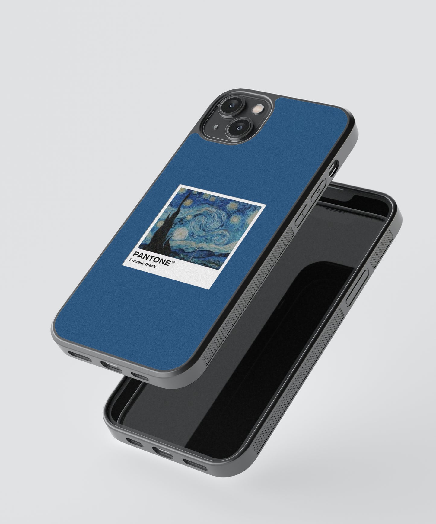 Van Gogh Starry Night Polaroid Glass Phone Case Cover