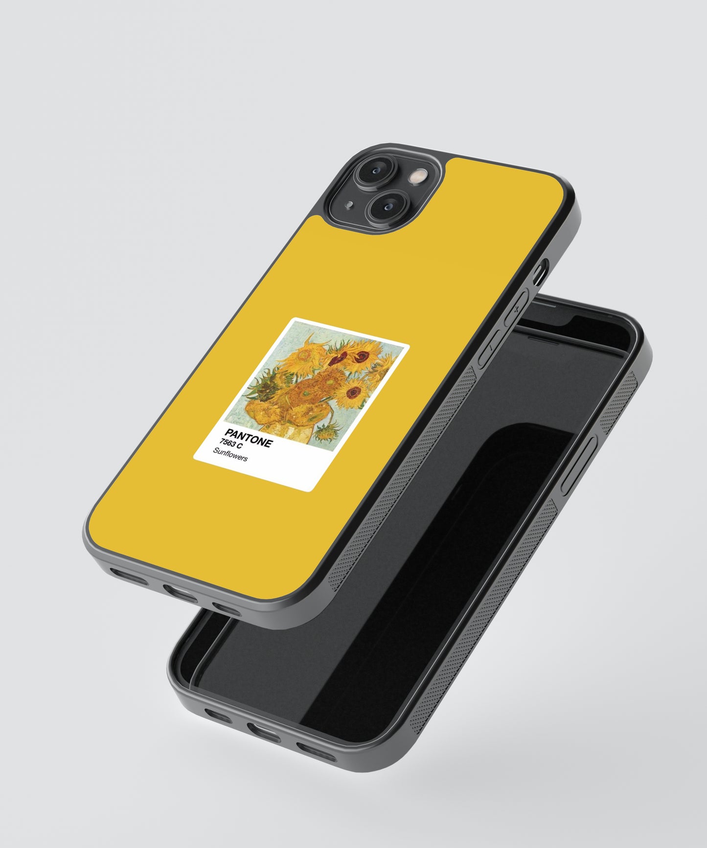 Van Gogh Sunflowers Polaroid Glass Phone Case Cover