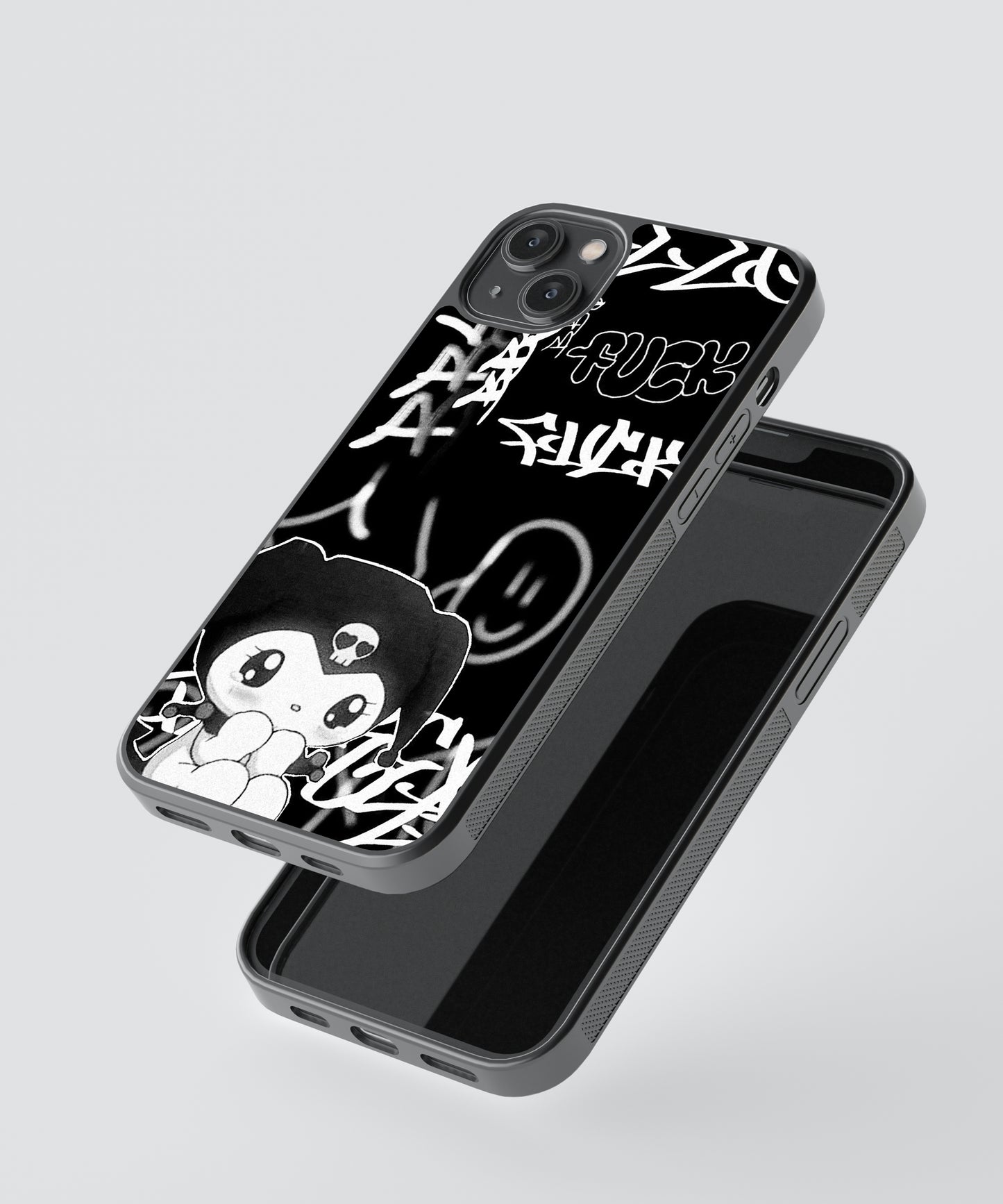 Kuromi Y2K Glass Phone Case Cover