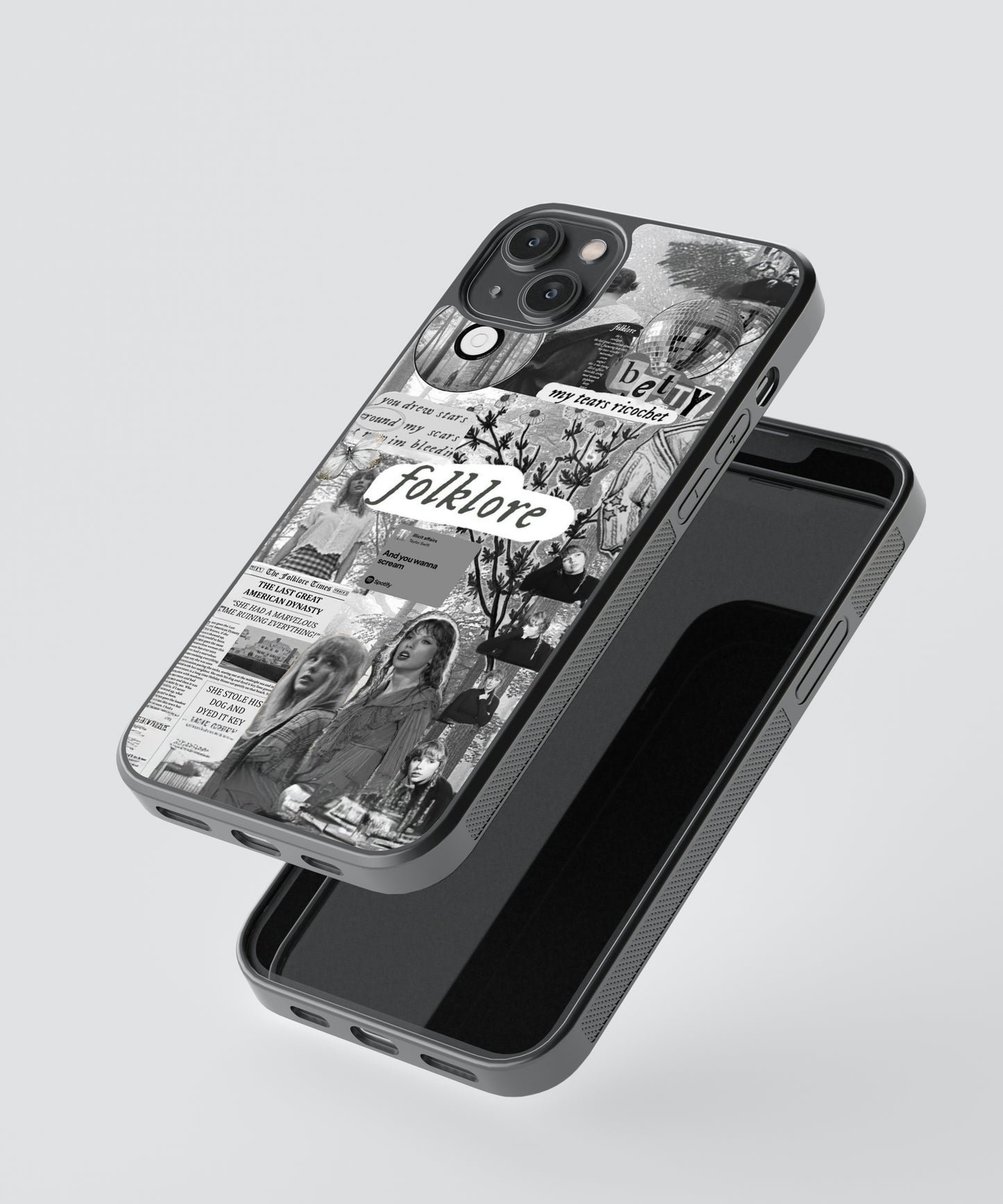 Taylor Swift Folklore Spotify Glass Phone Case Cover