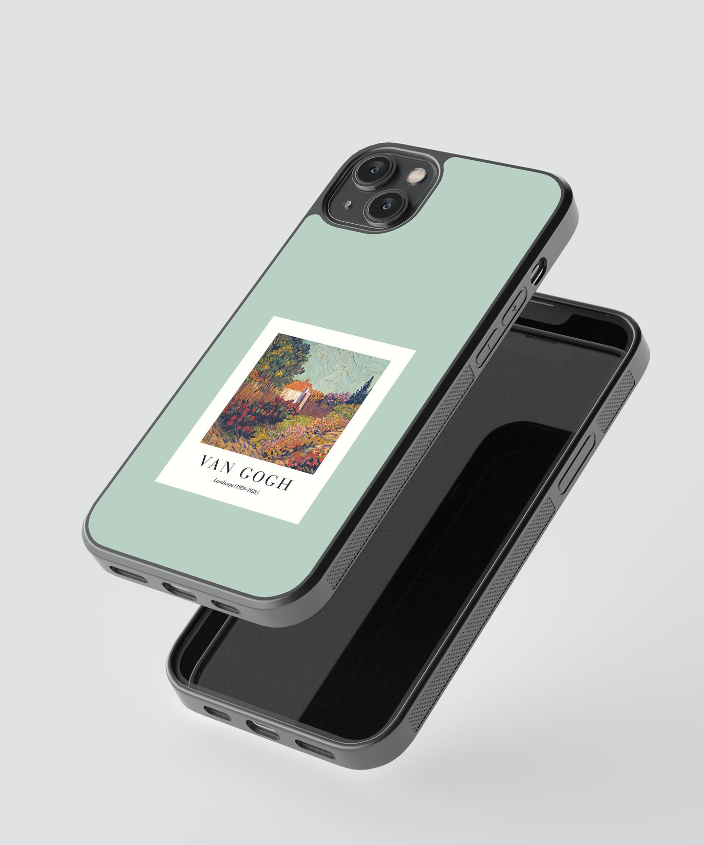Van Gogh Landscape Polaroid Glass Phone Case Cover