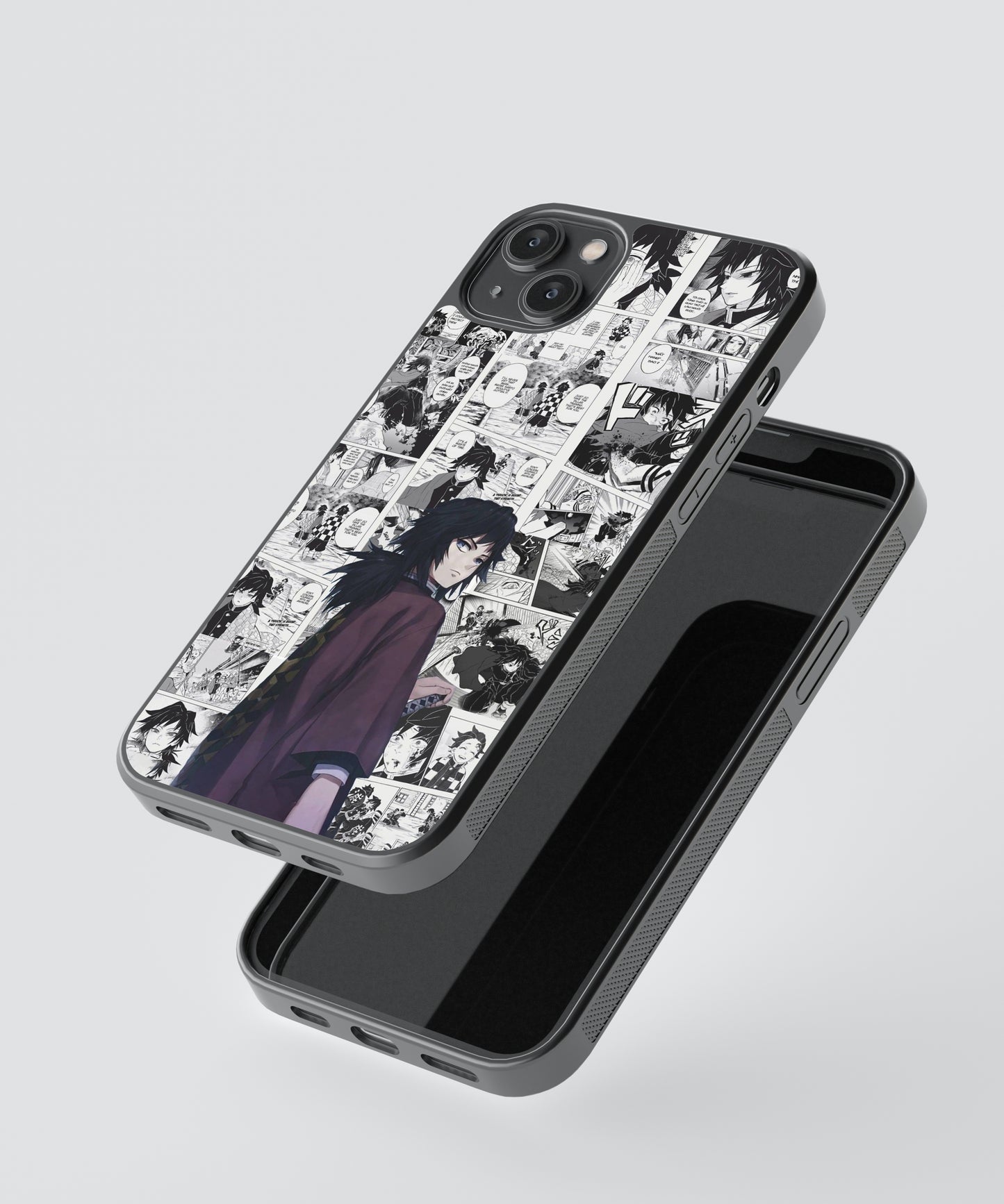 Tomioka Demon Slayer Anime Glass Phone Case Cover