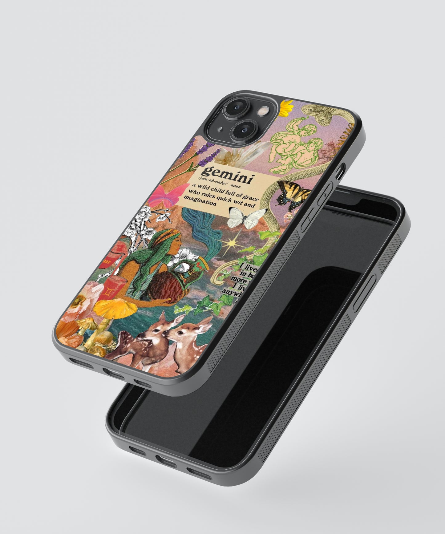 Gemini Aesthetic Zodiac Sign Glass Phone Case Cover