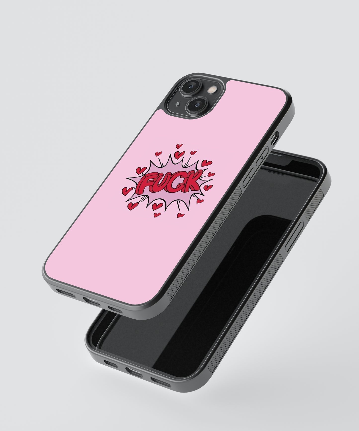 F Love Pop Culture Glass Phone Case Cover