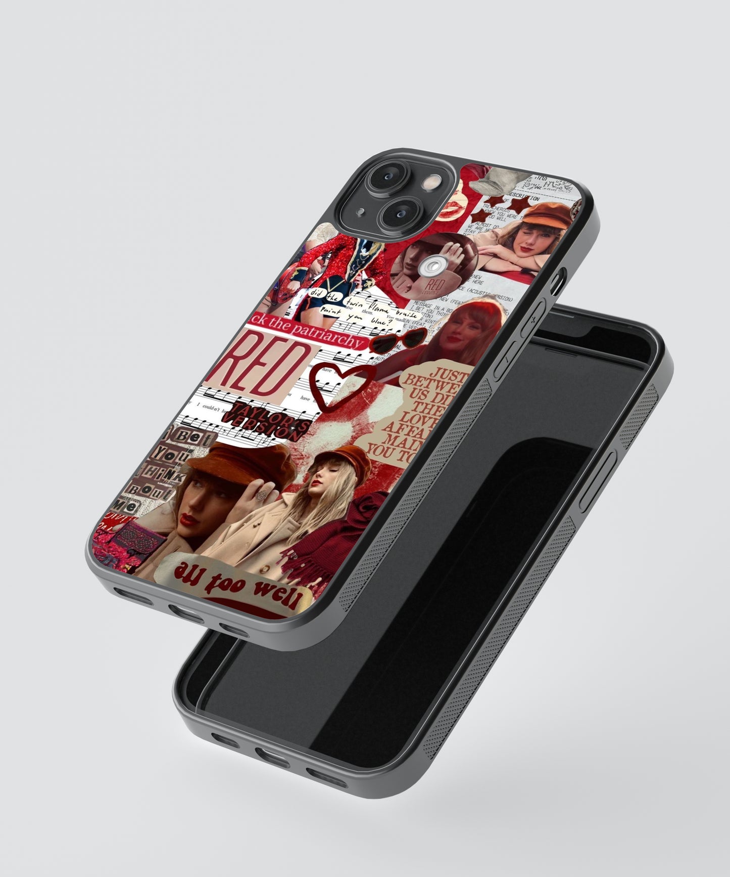 Taylor Swift Red Aesthetic Pop Culture Glass Phone Case