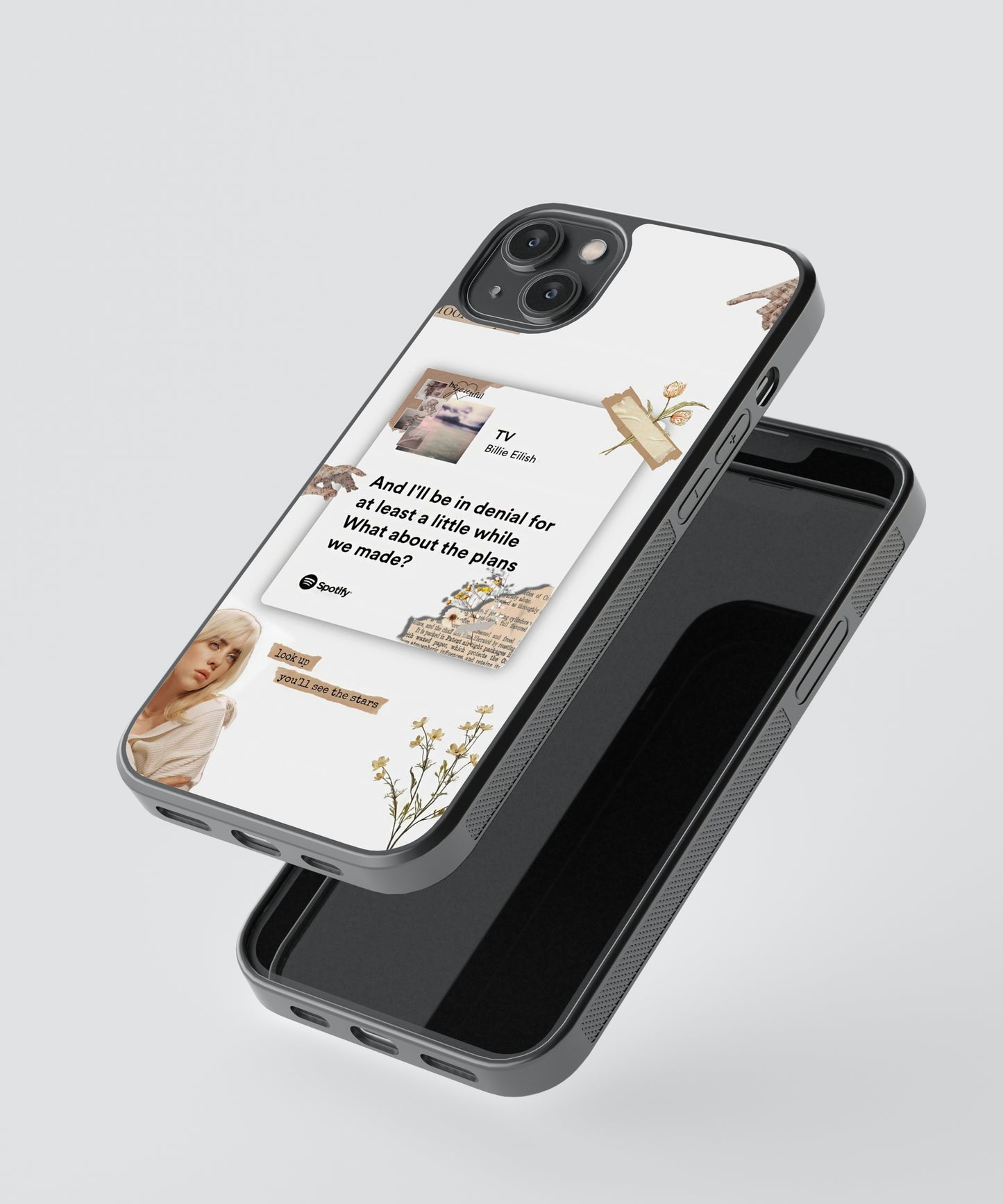 Billie Eilish TV Spotify Glass Phone Case Cover
