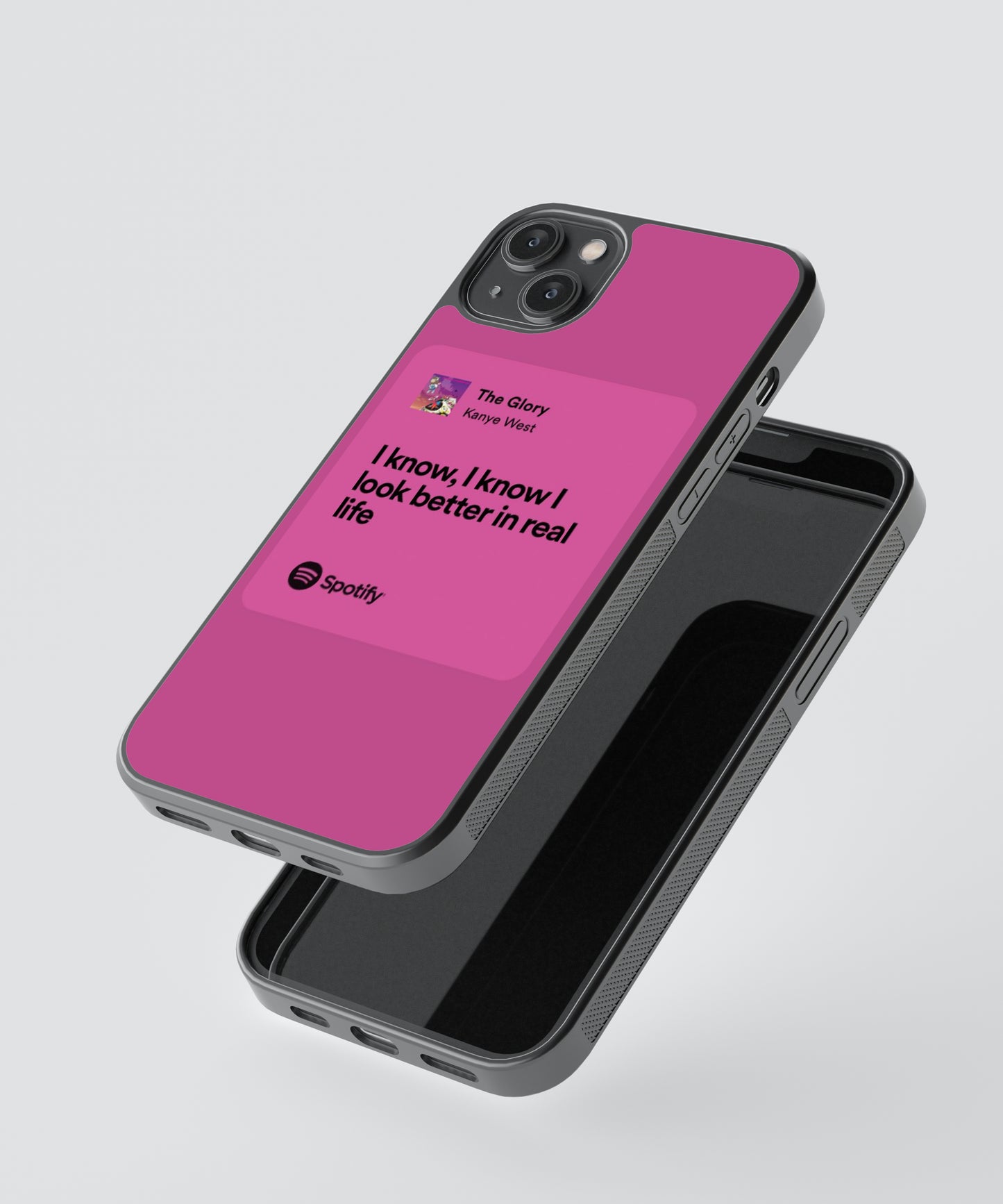 Kanye West The Glory Lyric Card Spotify Glass Phone Case Cover