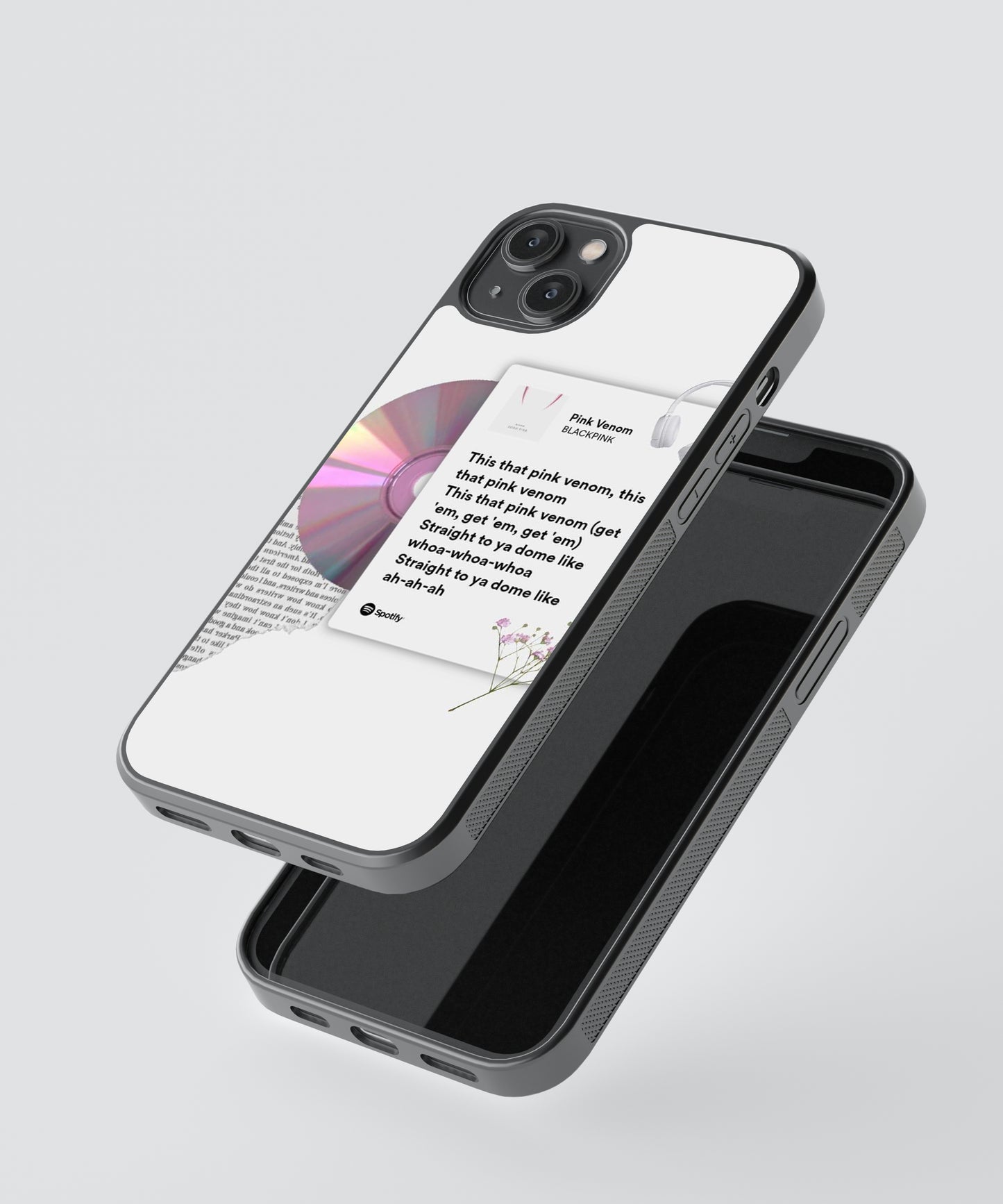 Kpop BlackPink Spotify Glass Phone Case