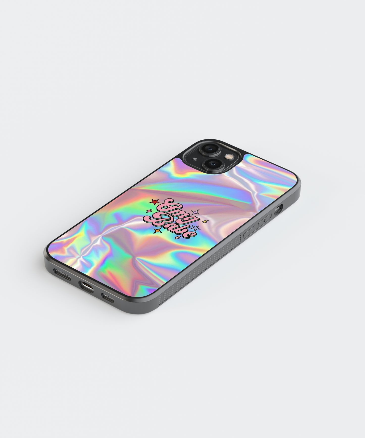 Babe Pattern Glass Phone Case Cover