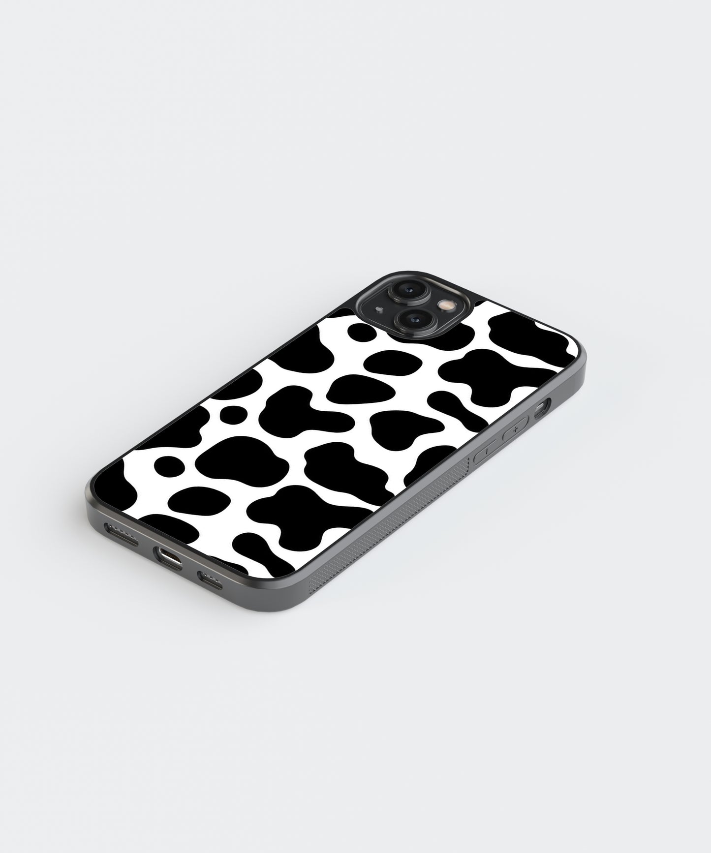 B&W Patches Pattern Glass Phone Case Cover