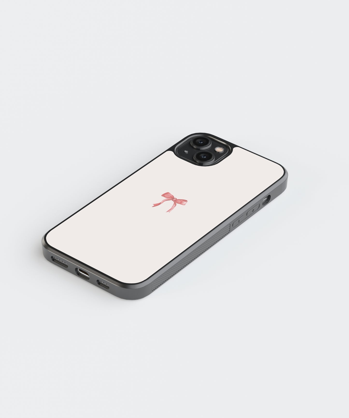 Coquette Bow Abstract Glass Phone Case Cover