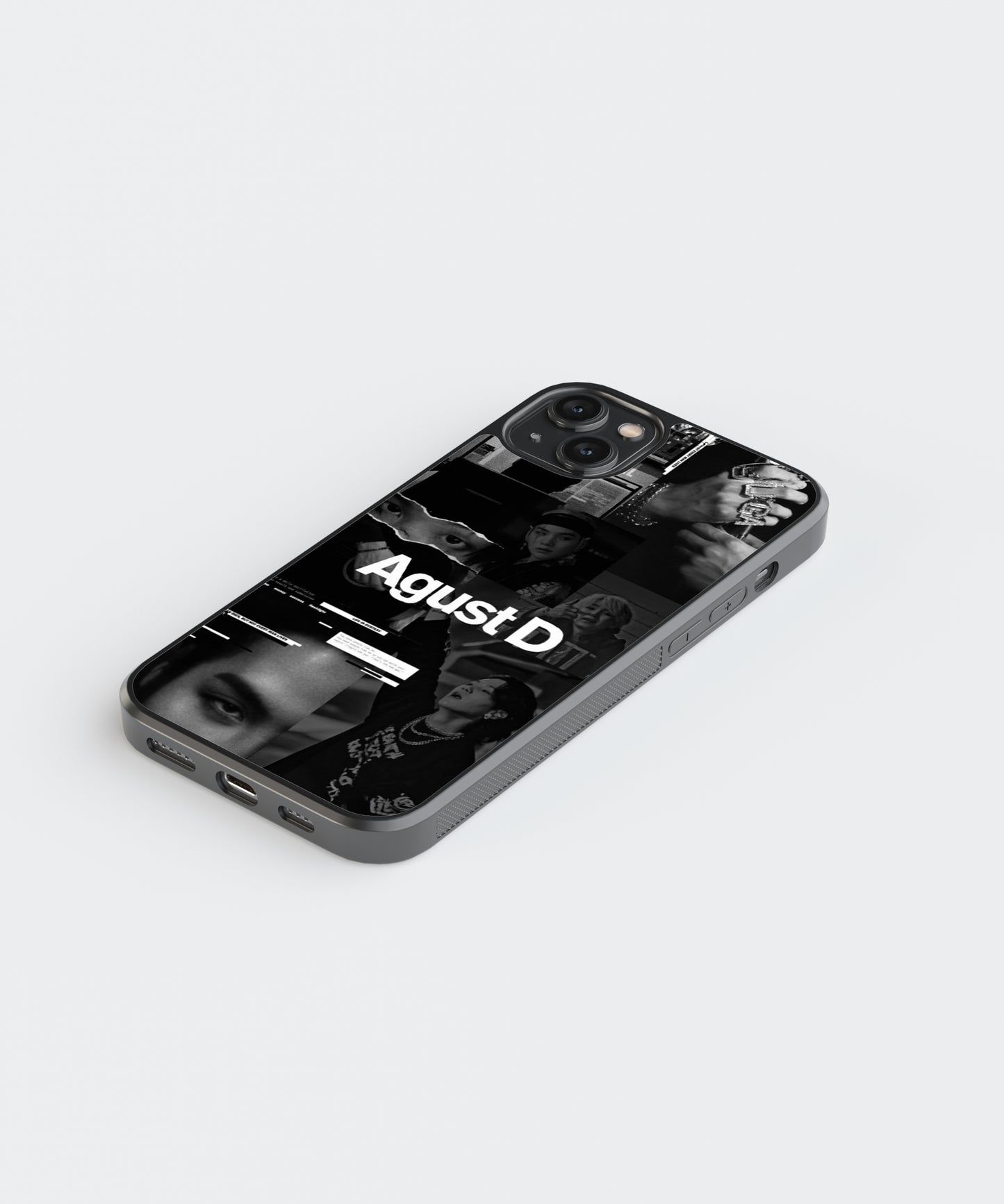 BTS Agust D K-Pop Glass Phone Case Cover