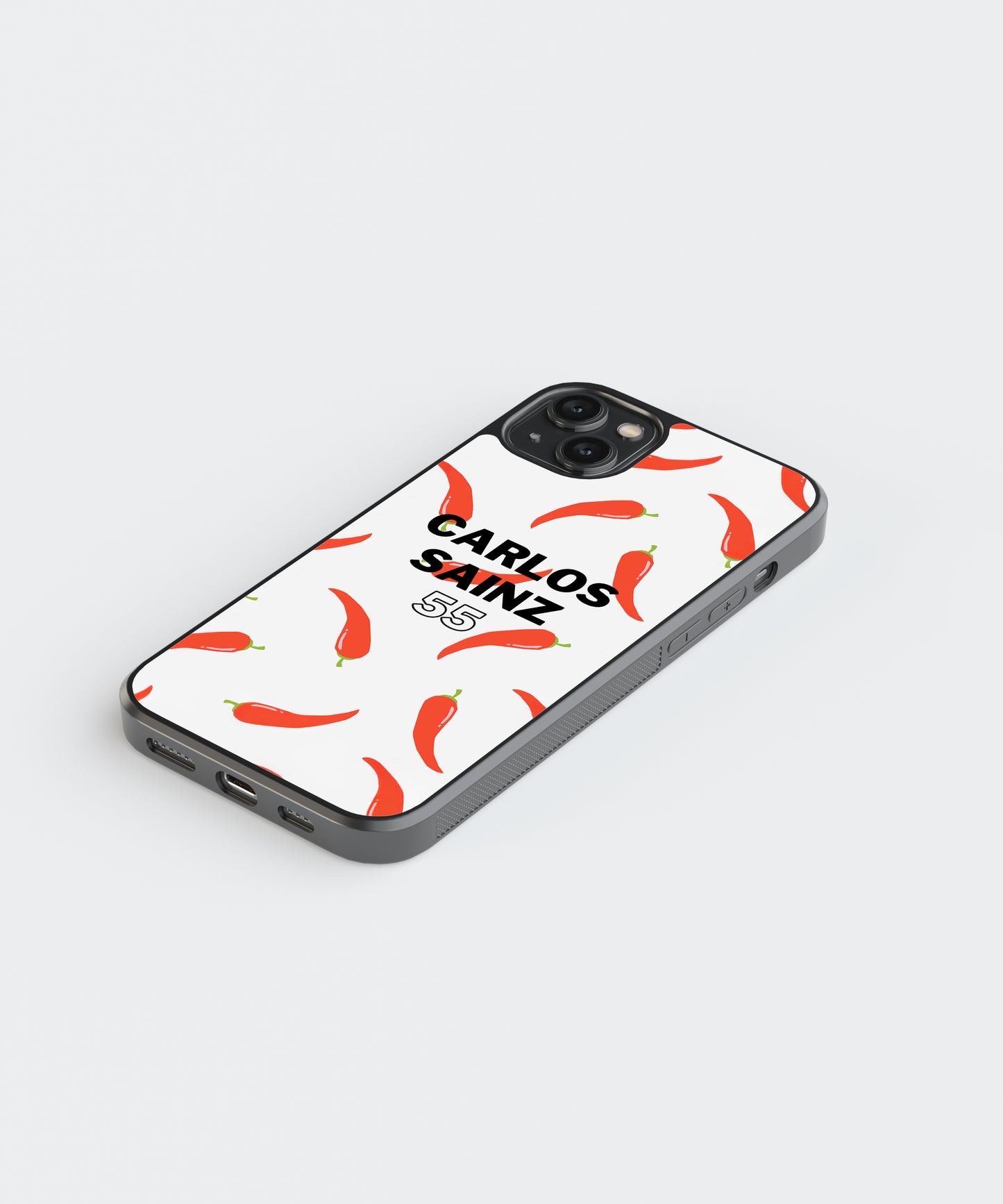 F1 Carlos Sainz Pop Culture Glass Phone Case