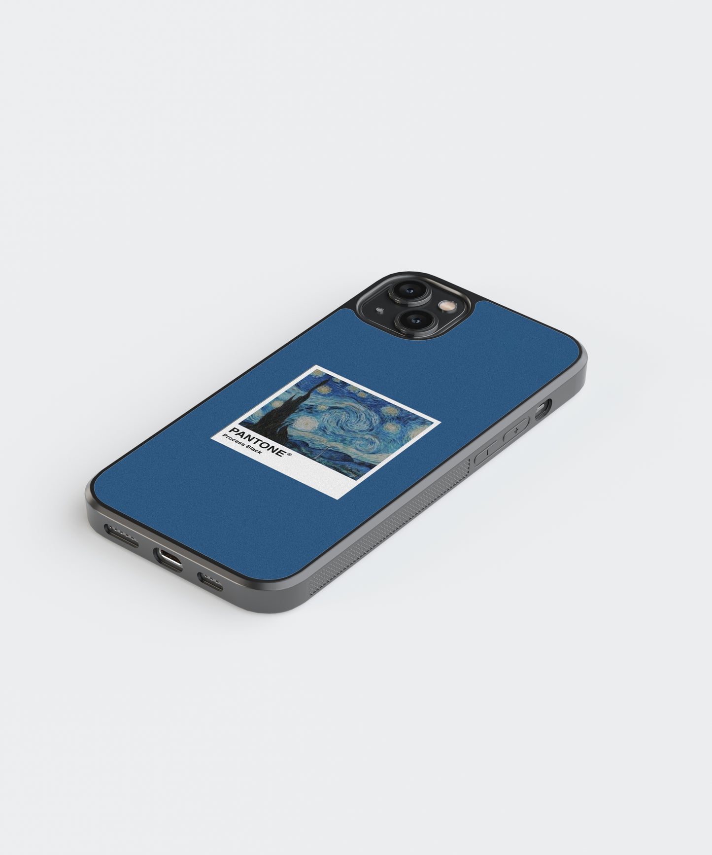 Van Gogh Starry Night Polaroid Glass Phone Case Cover