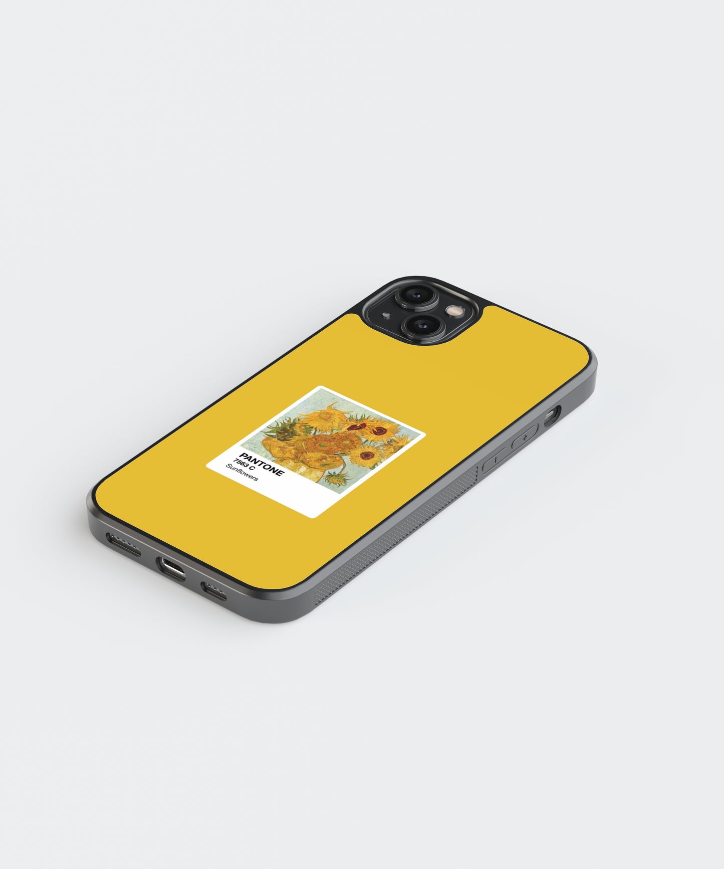 Van Gogh Sunflowers Polaroid Glass Phone Case Cover