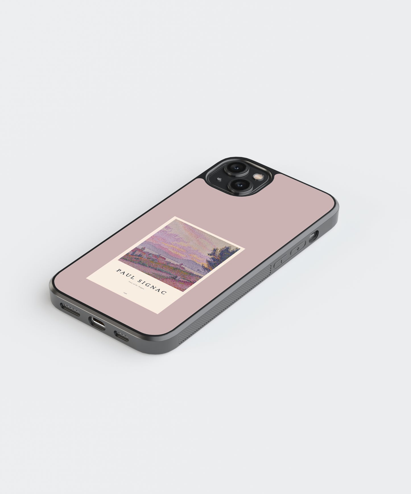 Paul Signac Landscape Polaroid Glass Phone Case Cover