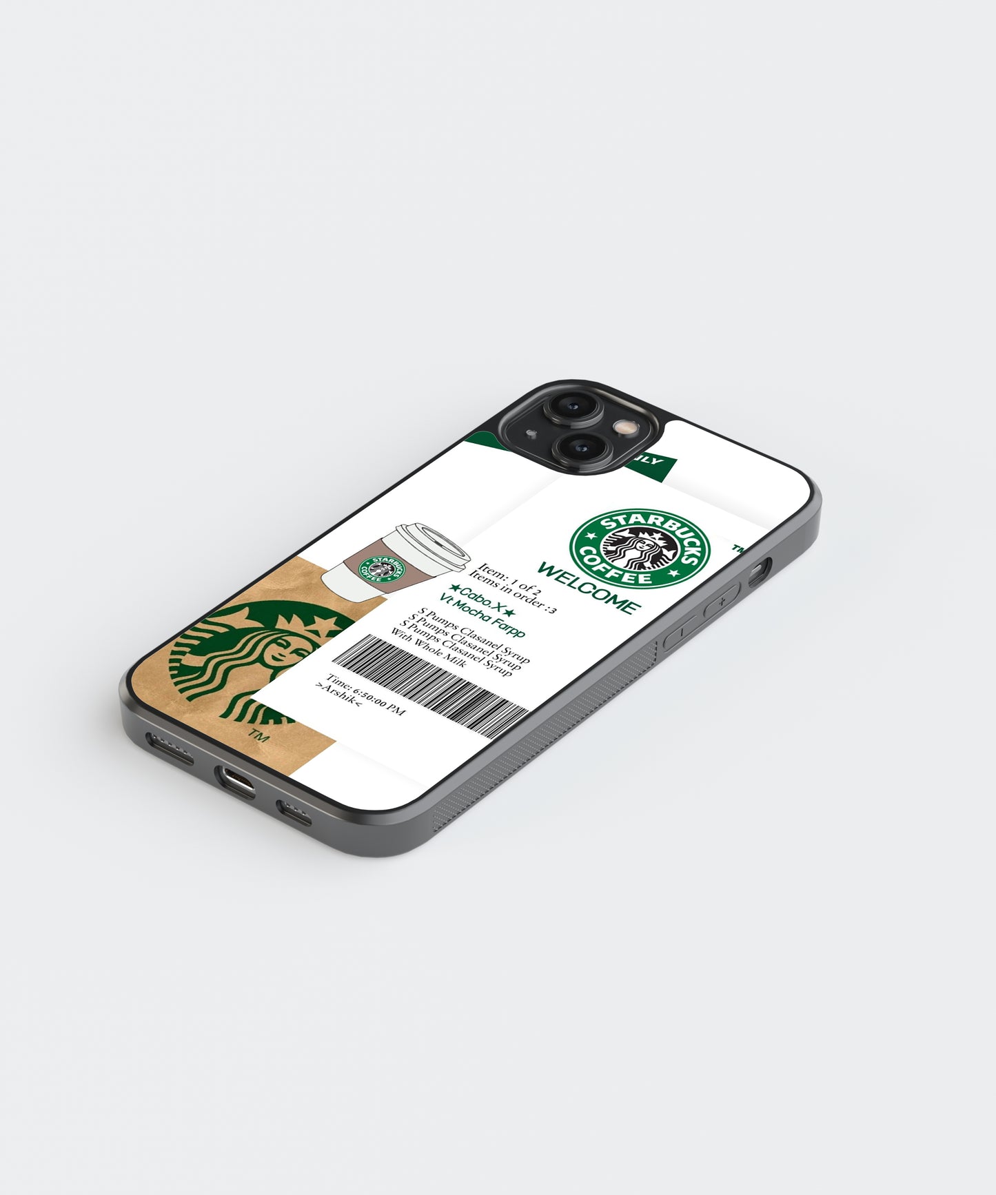 Aesthetic Starbucks Glass Phone Case