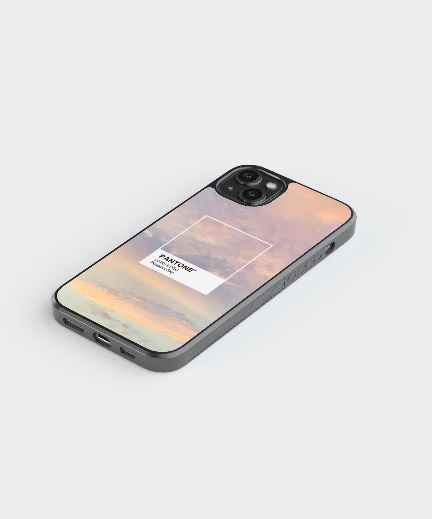 Peaceful Sky Polaroid Glass Phone Case Cover