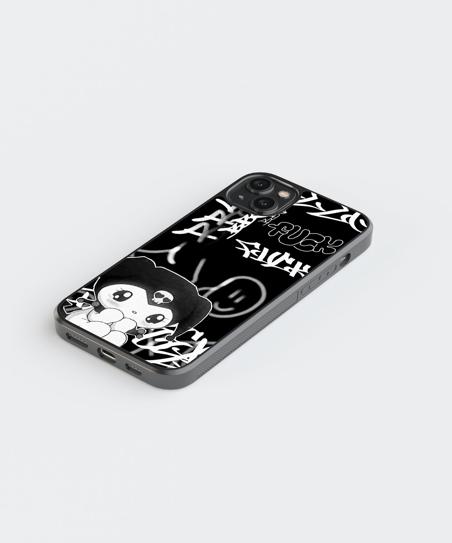 Kuromi Y2K Glass Phone Case Cover