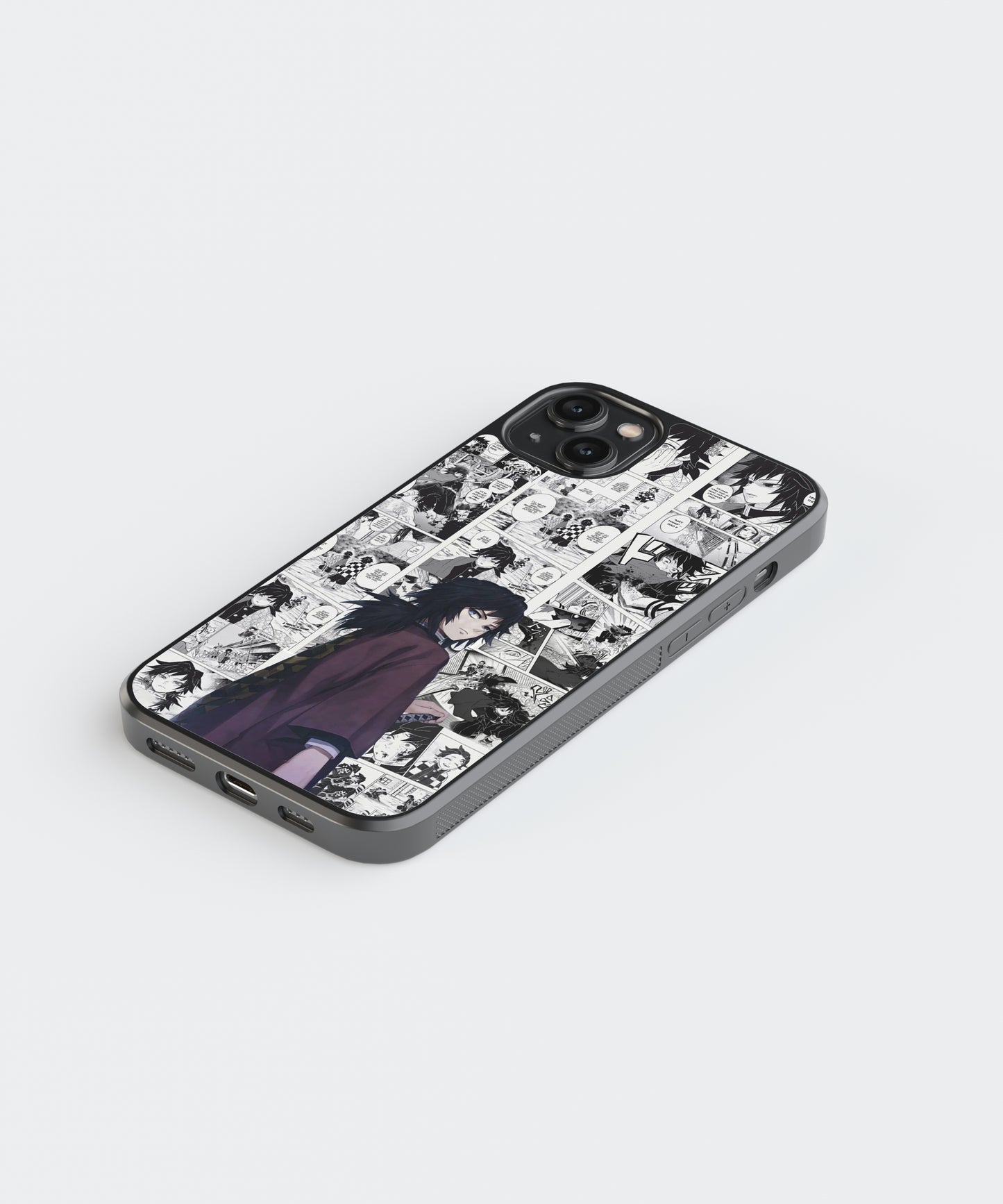 Tomioka Demon Slayer Anime Glass Phone Case Cover