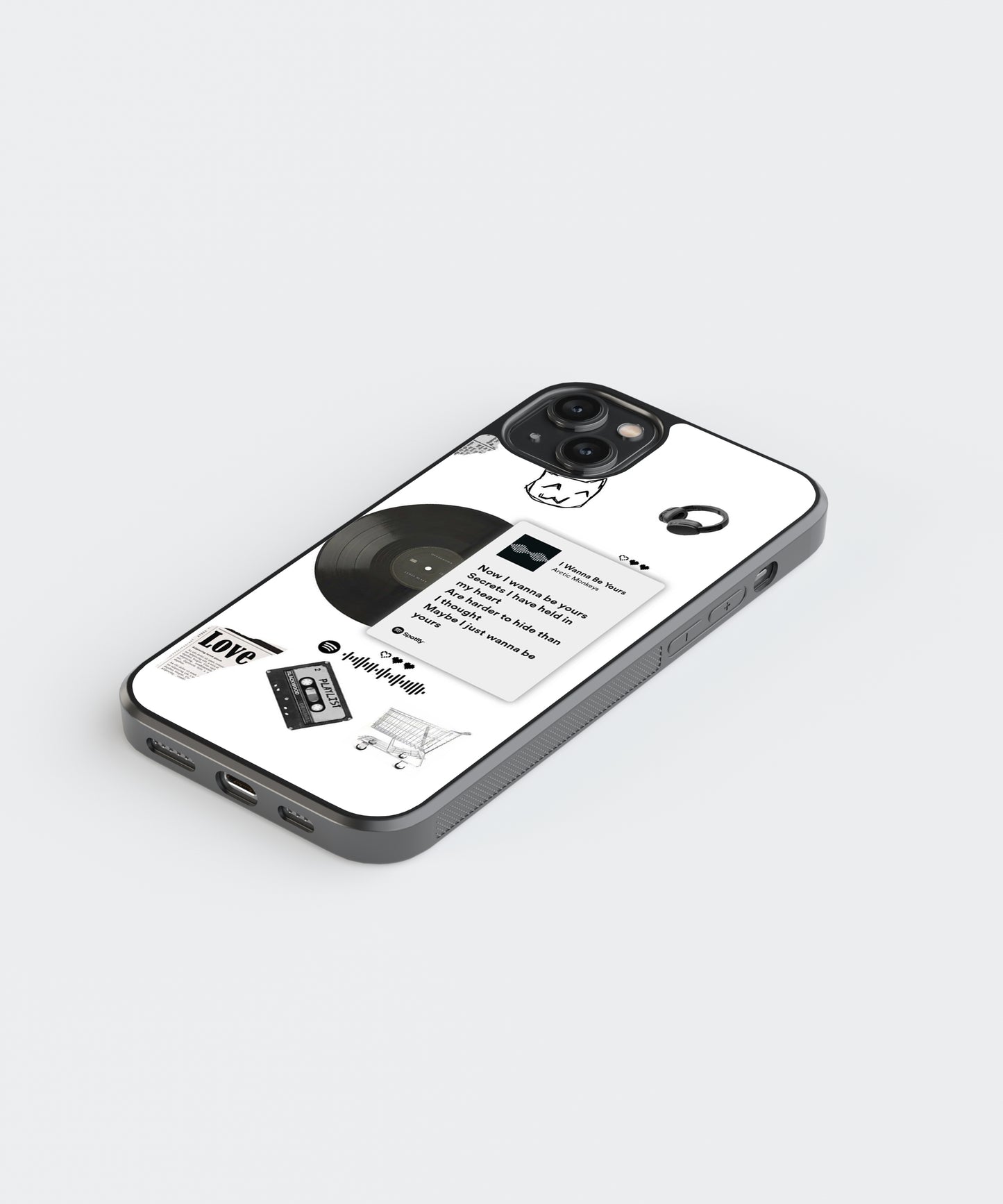 Arctic Monkeys Lyric Card Spotify Glass Phone Case Cover