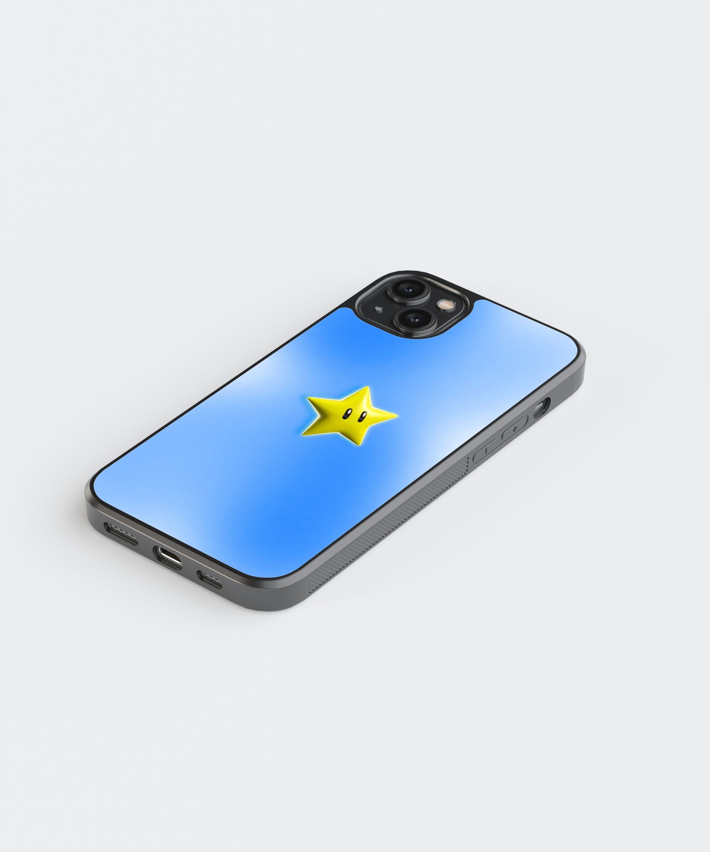 Mario Super Star Y2K Glass Phone Case Cover