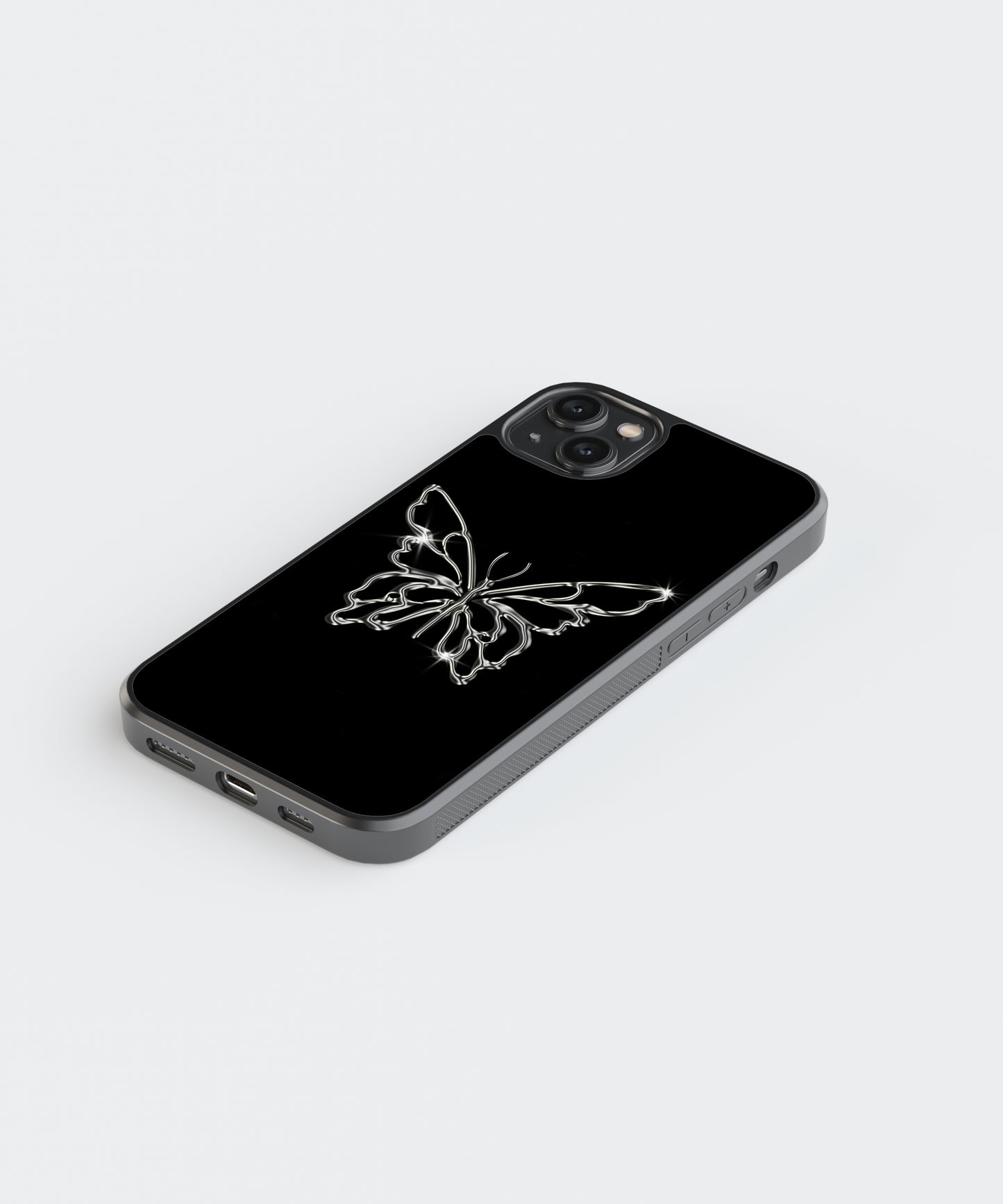 Y2K Aesthetic Butterfly Glass Phone Case Cover
