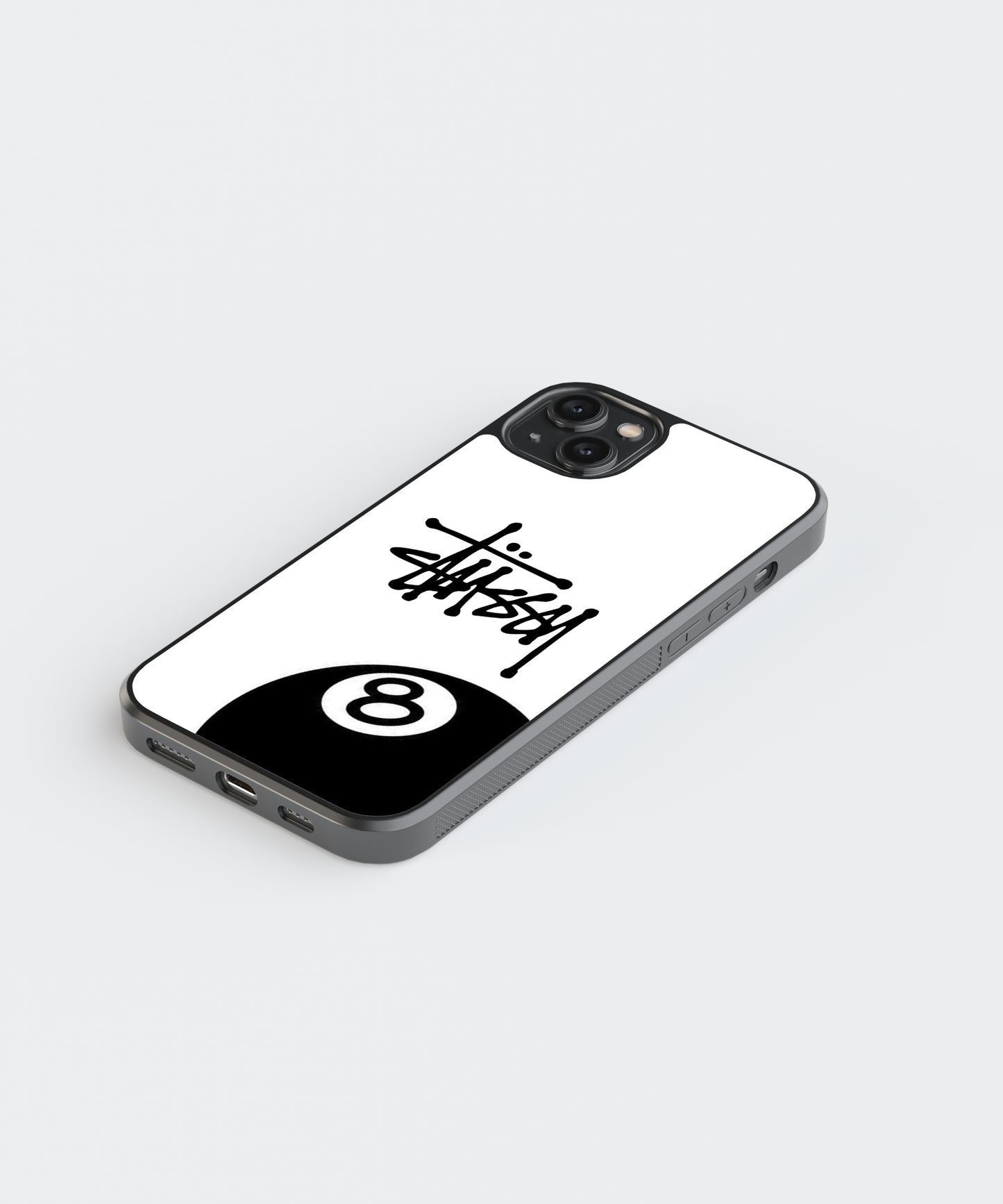 Stussy 8ball Y2K Glass Phone Case Cover