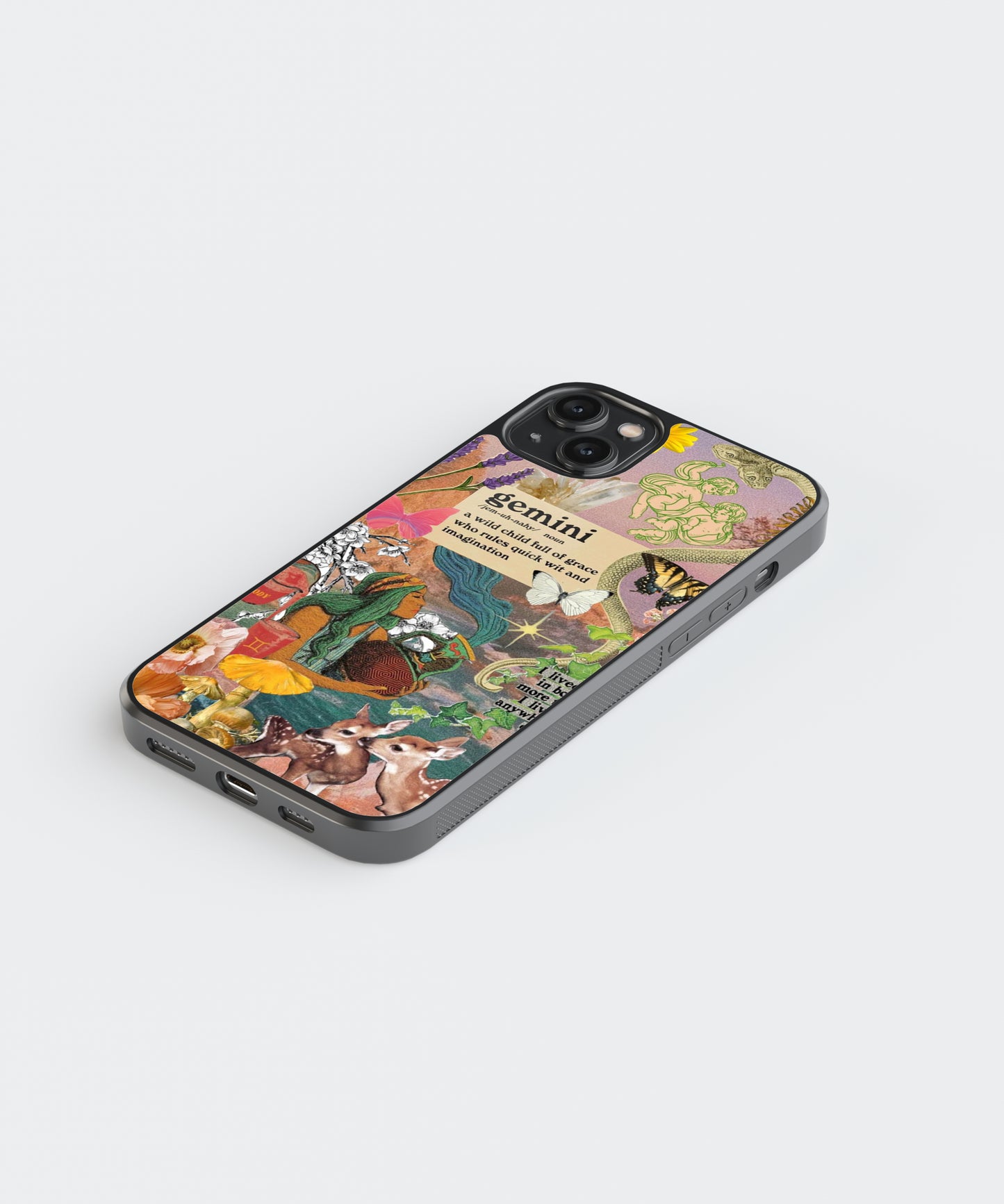 Gemini Aesthetic Zodiac Sign Glass Phone Case Cover