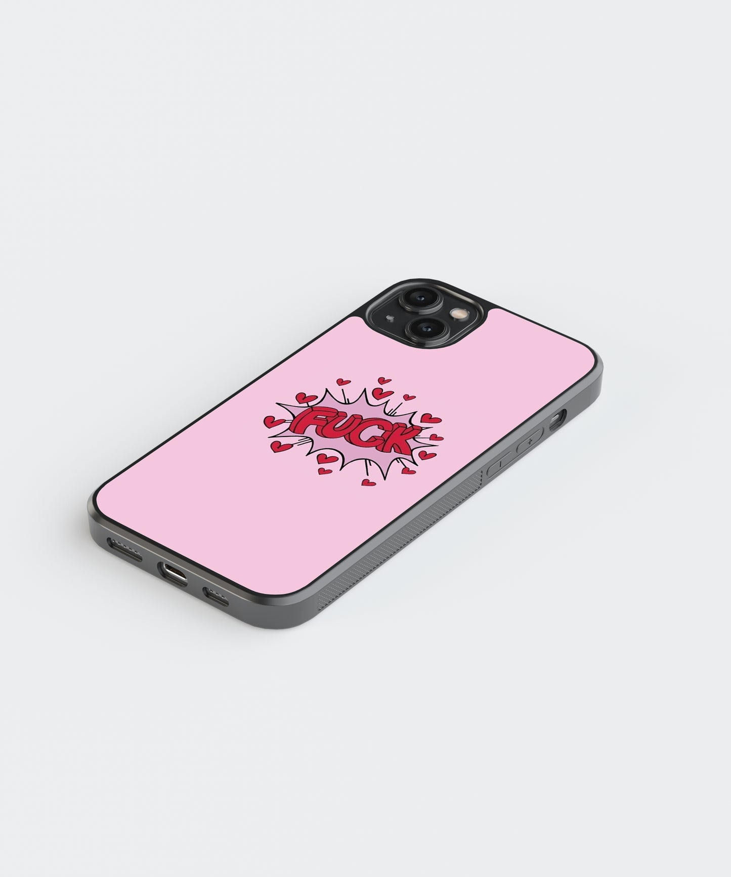 F Love Pop Culture Glass Phone Case Cover