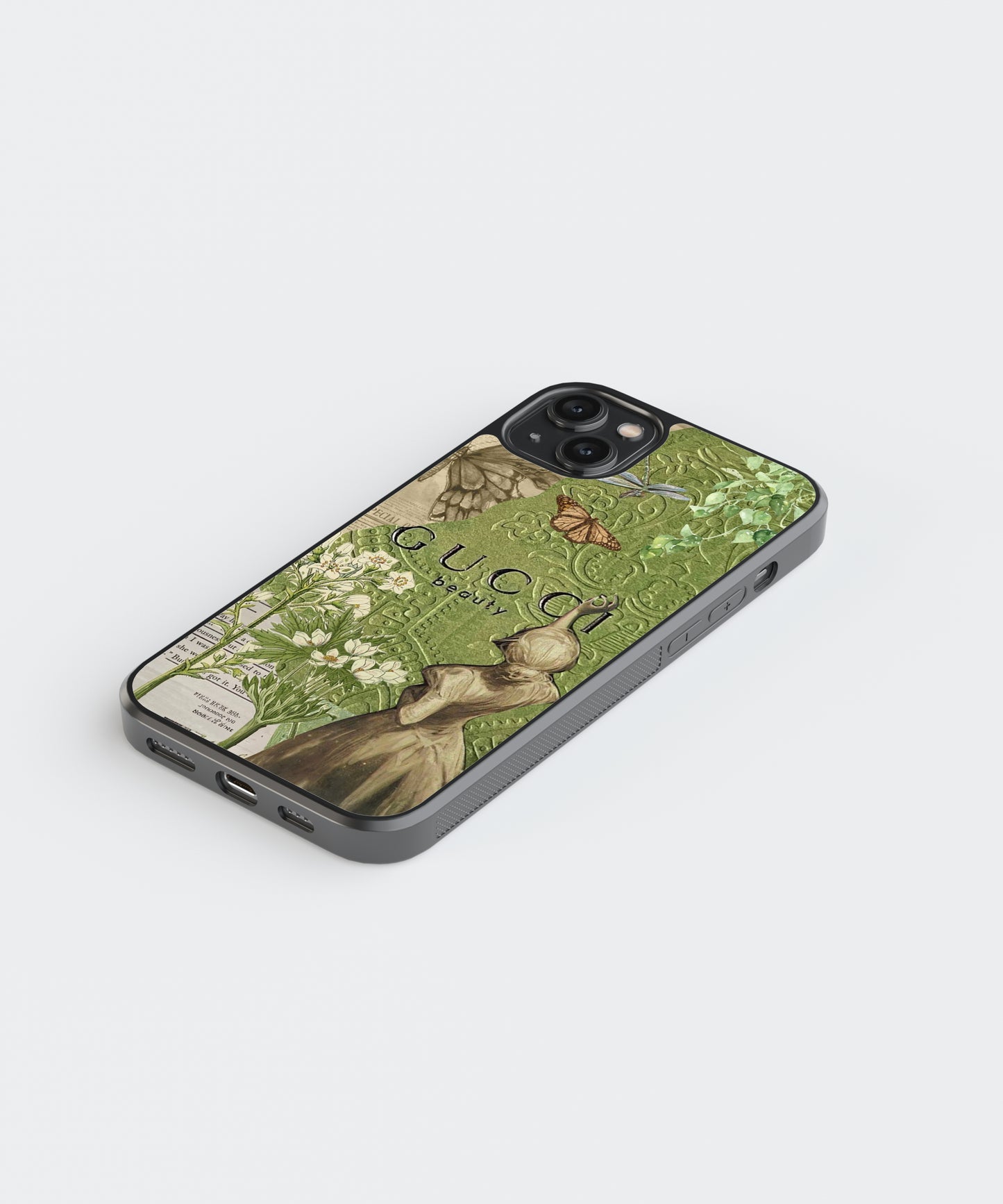 Gucci Vintage Glass Phone Case Cover
