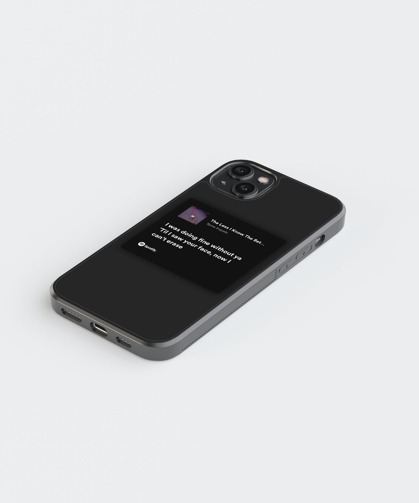 Tame Impala Lyric Card Spotify Glass Phone Case