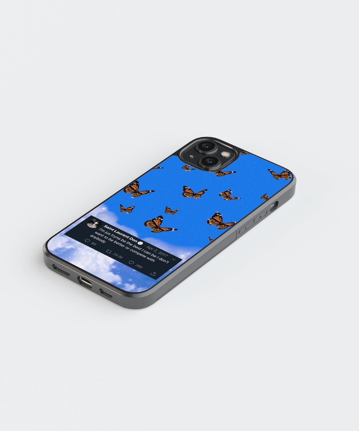 Saint Laurent Tweet Pop Culture Glass Phone Case Cover