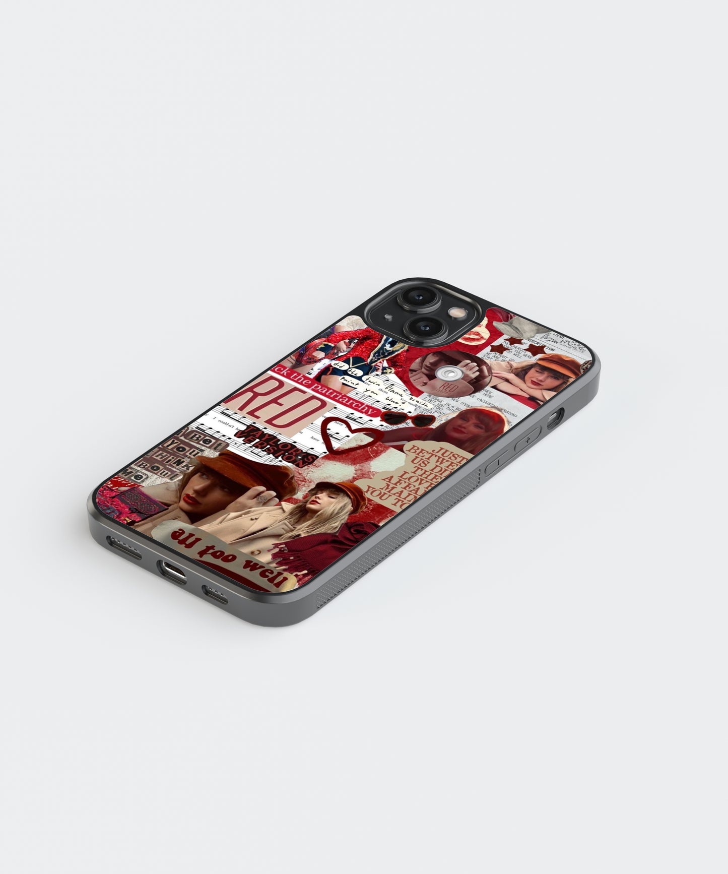 Taylor Swift Red Aesthetic Pop Culture Glass Phone Case