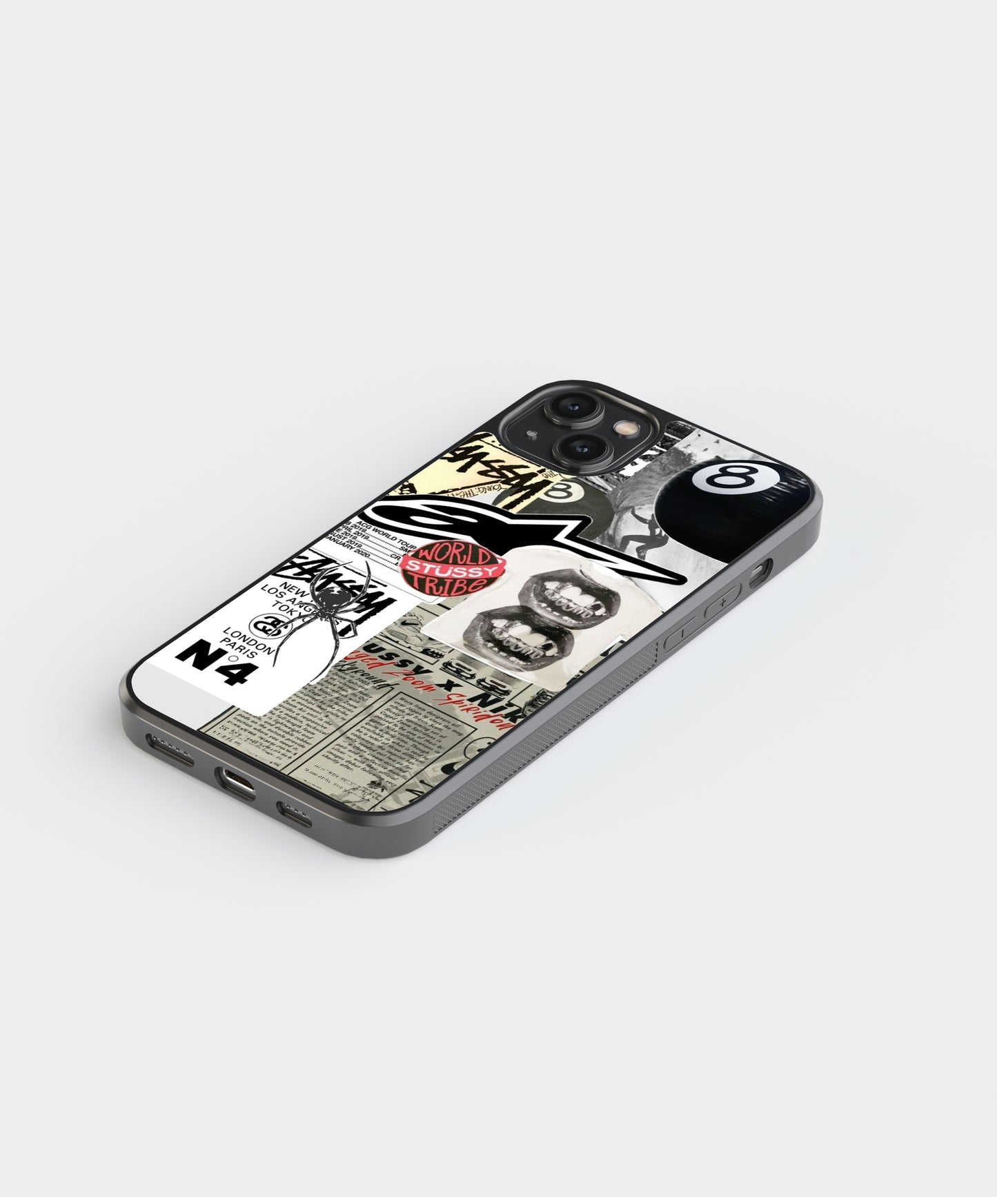World Tribe Y2K Glass Phone Case Cover
