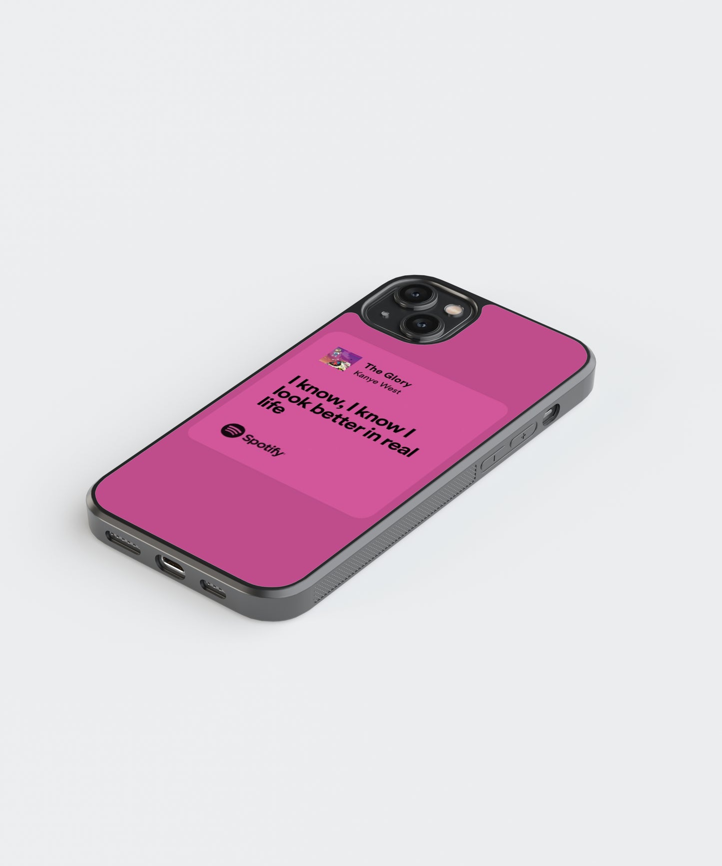 Kanye West The Glory Lyric Card Spotify Glass Phone Case Cover
