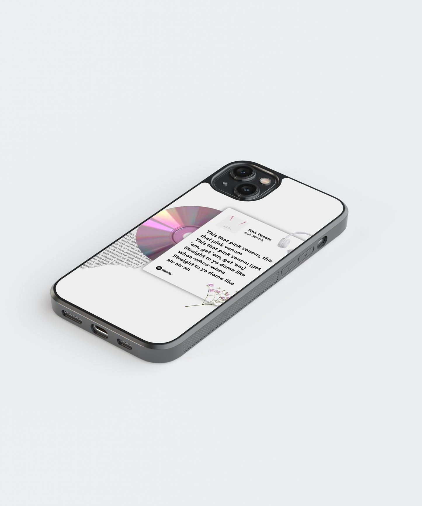 Kpop BlackPink Spotify Glass Phone Case
