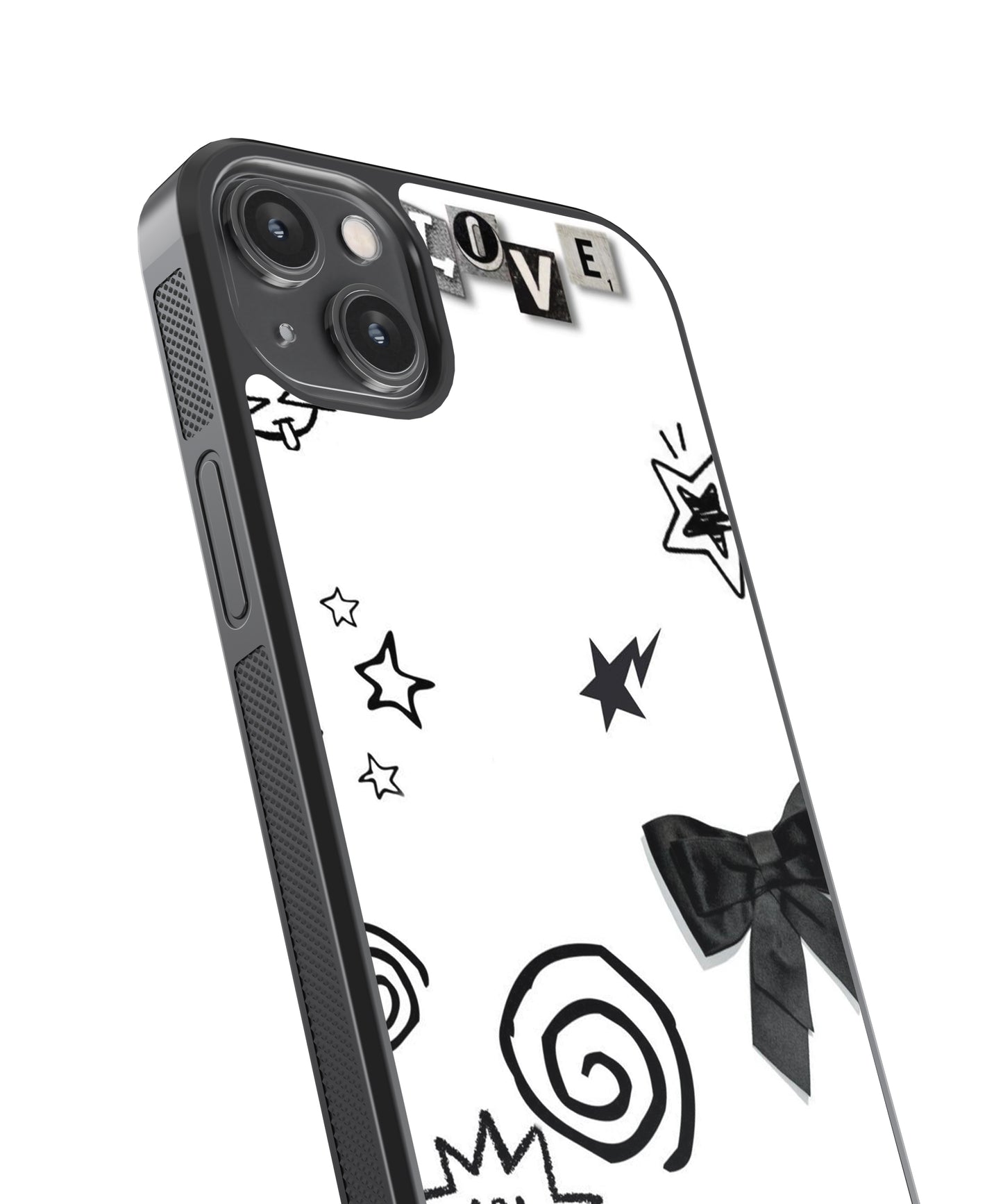 Minimalistic Coquette Abstract Glass Phone Case
