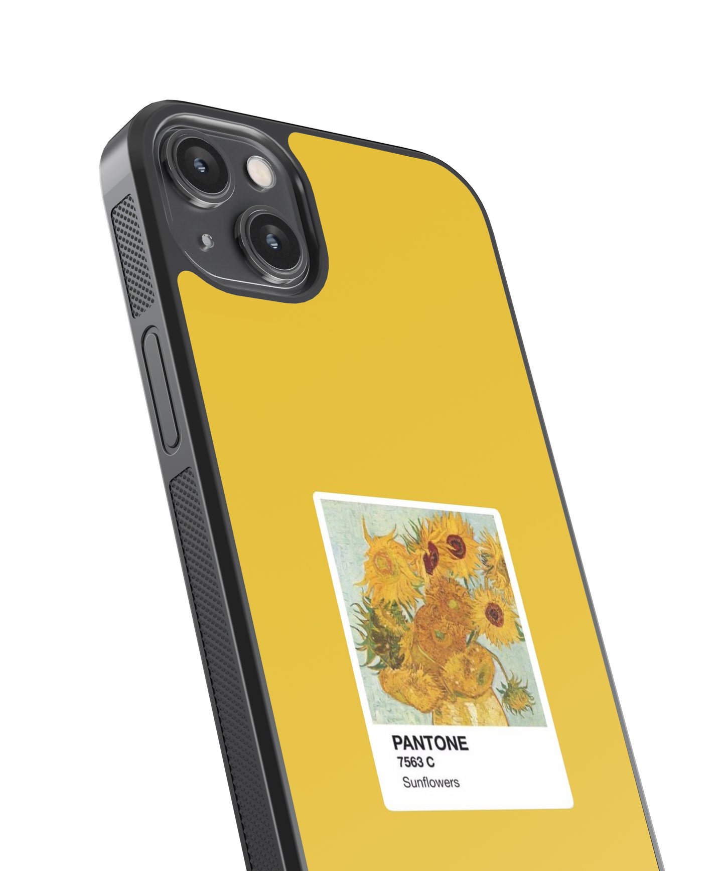 Van Gogh Sunflowers Polaroid Glass Phone Case Cover