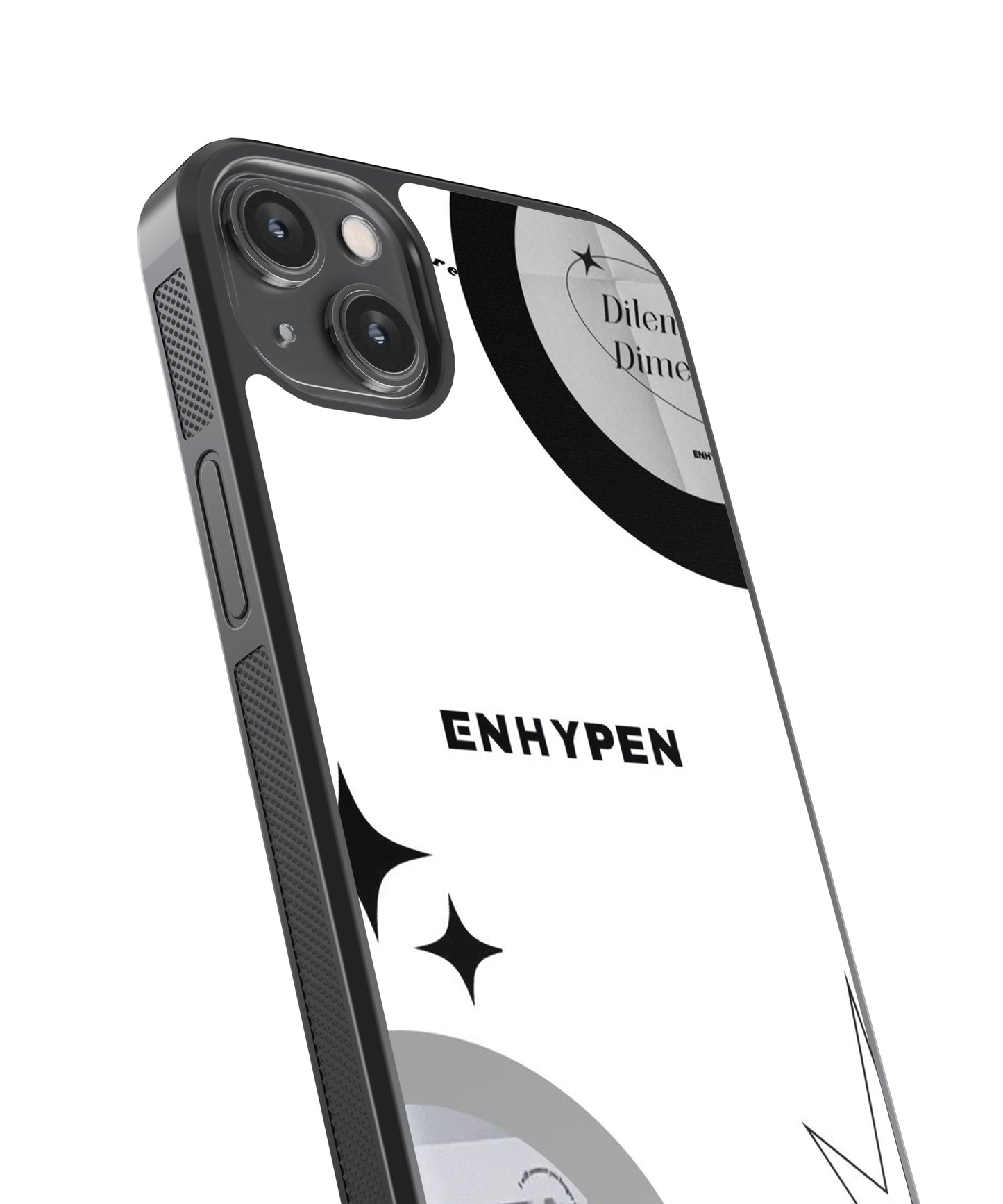 Enhypen B&W K-Pop Glass Phone Case Cover