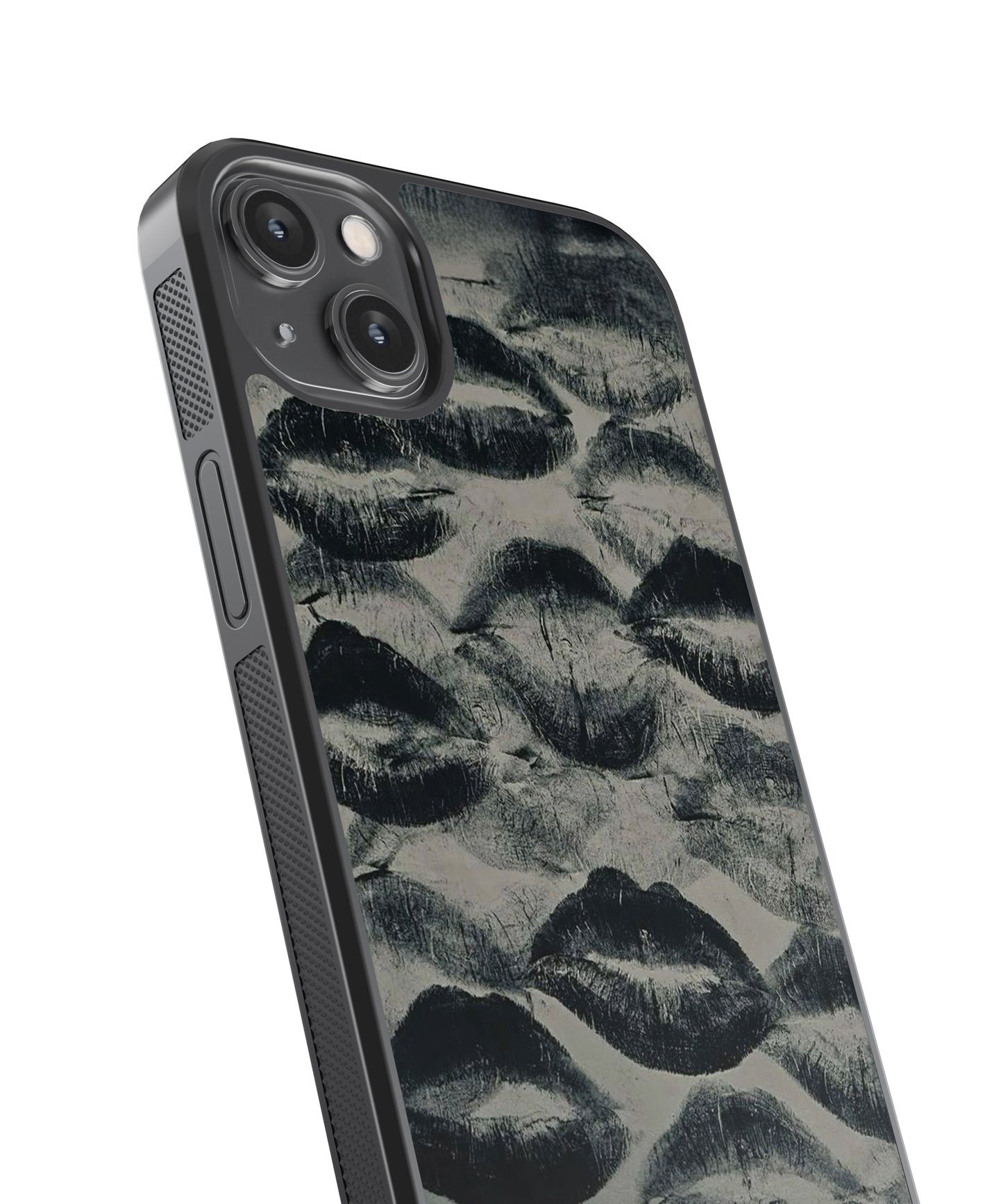 Kisses Gothic (For Him) Glass Phone Case Cover