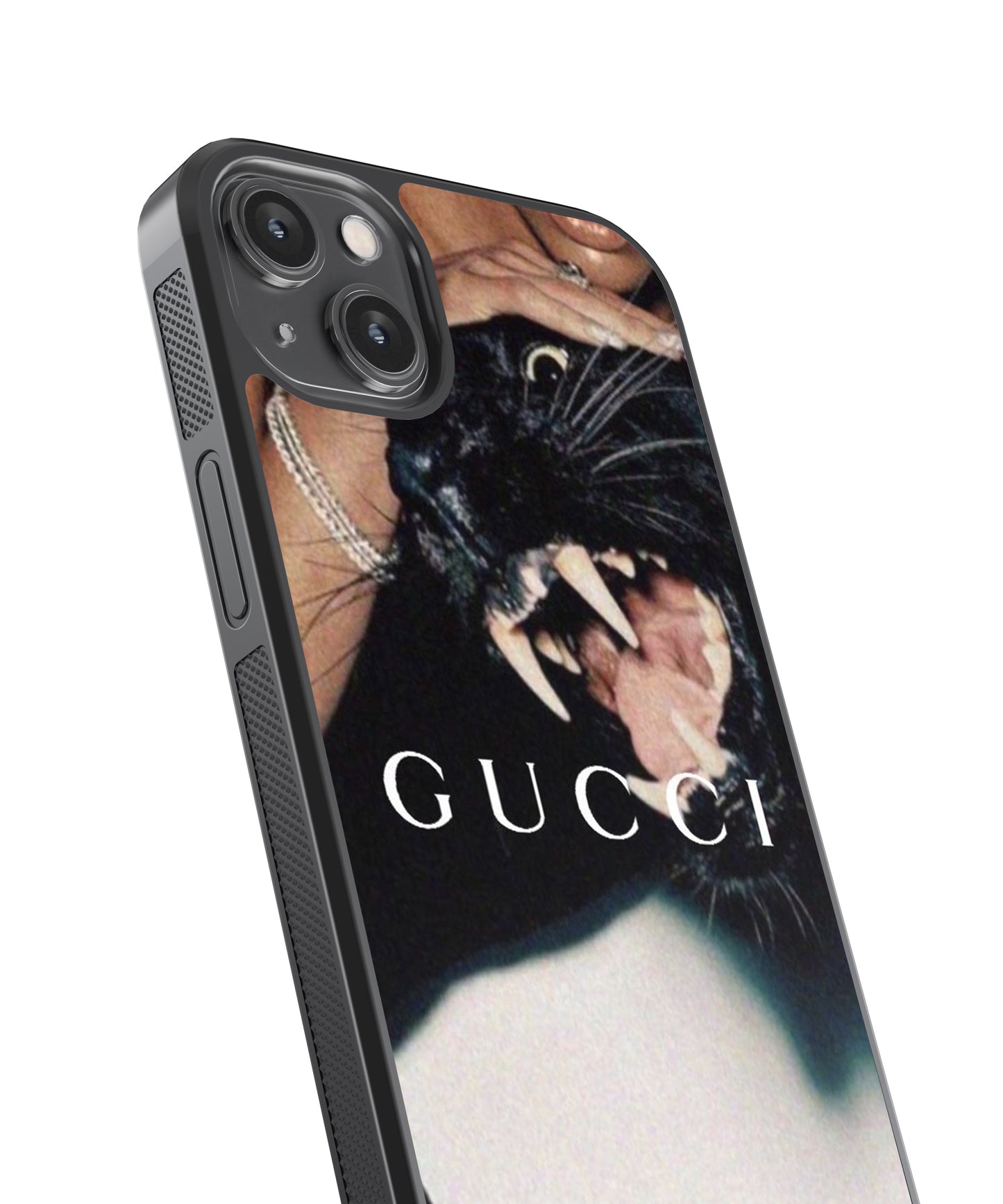 Gucci Panther Glass Phone Case Cover