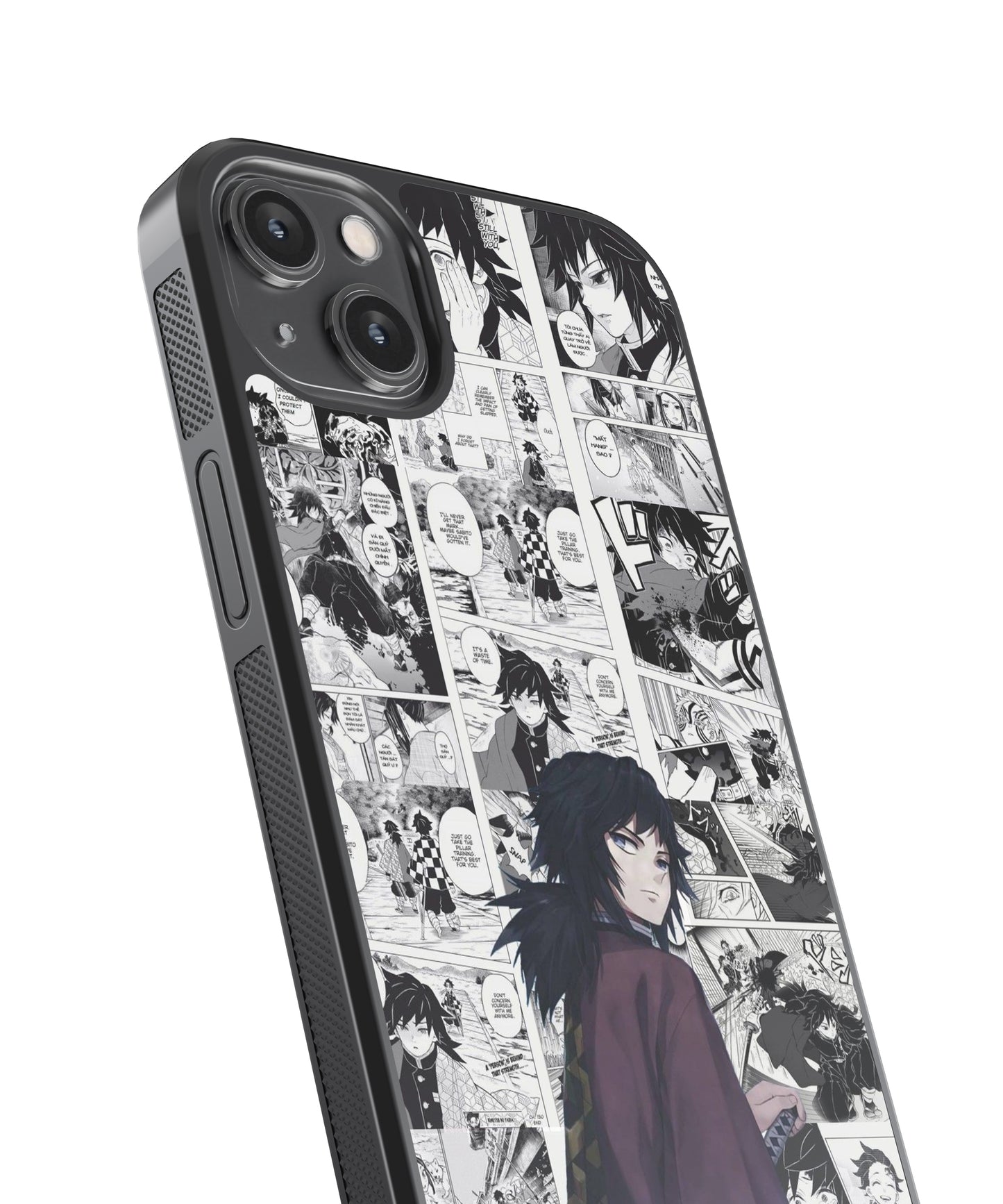 Tomioka Demon Slayer Anime Glass Phone Case Cover
