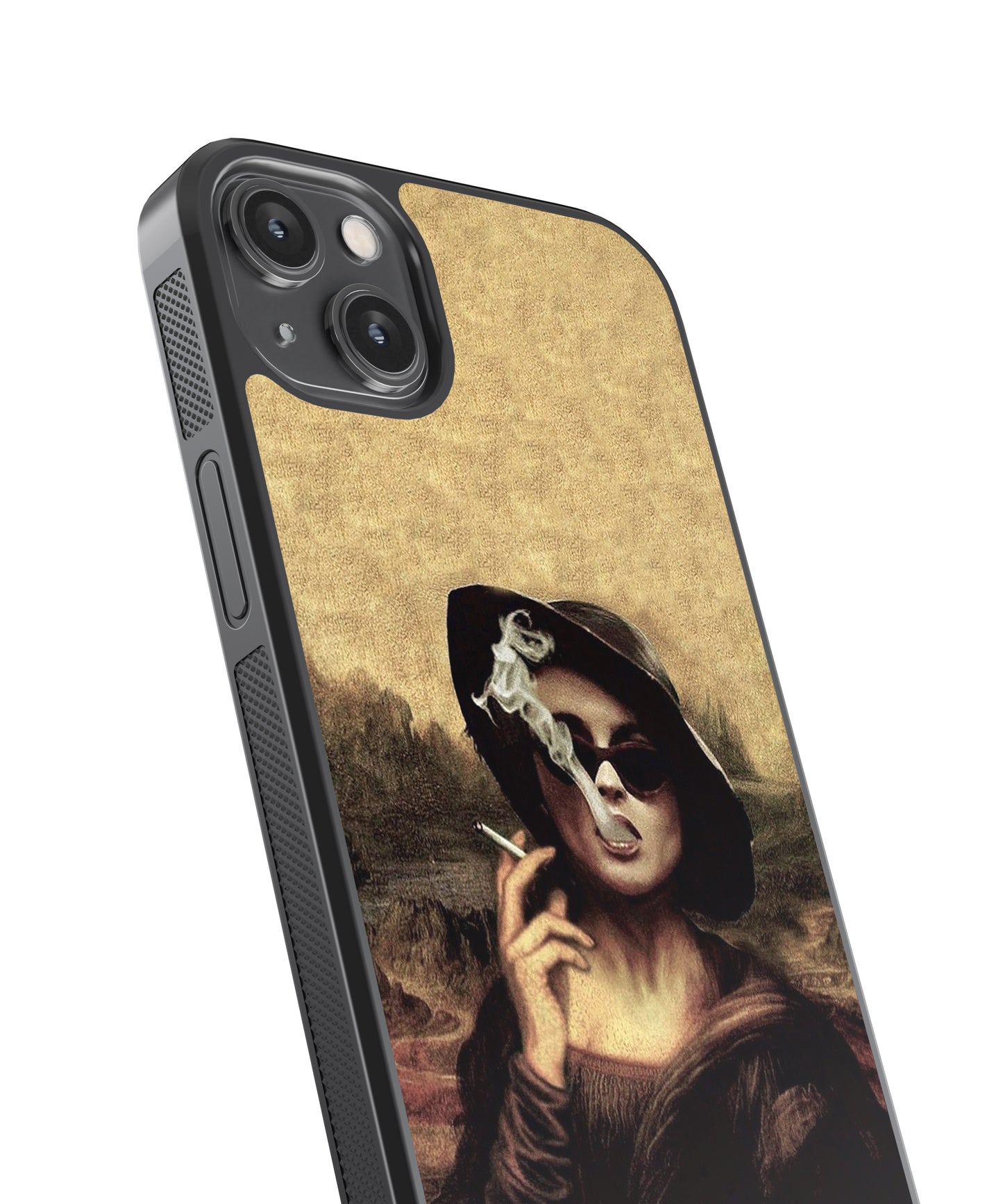 Smokey Mona Lisa Pop Culture Glass Phone Case Cover