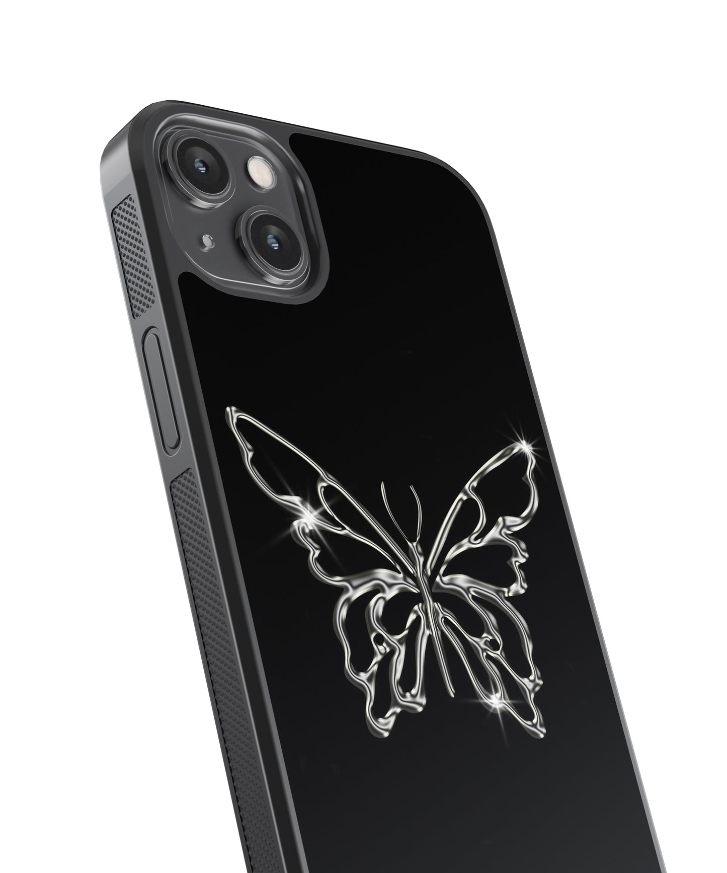 Y2K Aesthetic Butterfly Glass Phone Case Cover