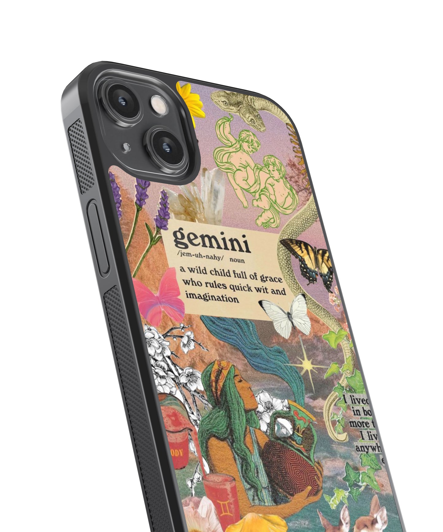 Gemini Aesthetic Zodiac Sign Glass Phone Case Cover